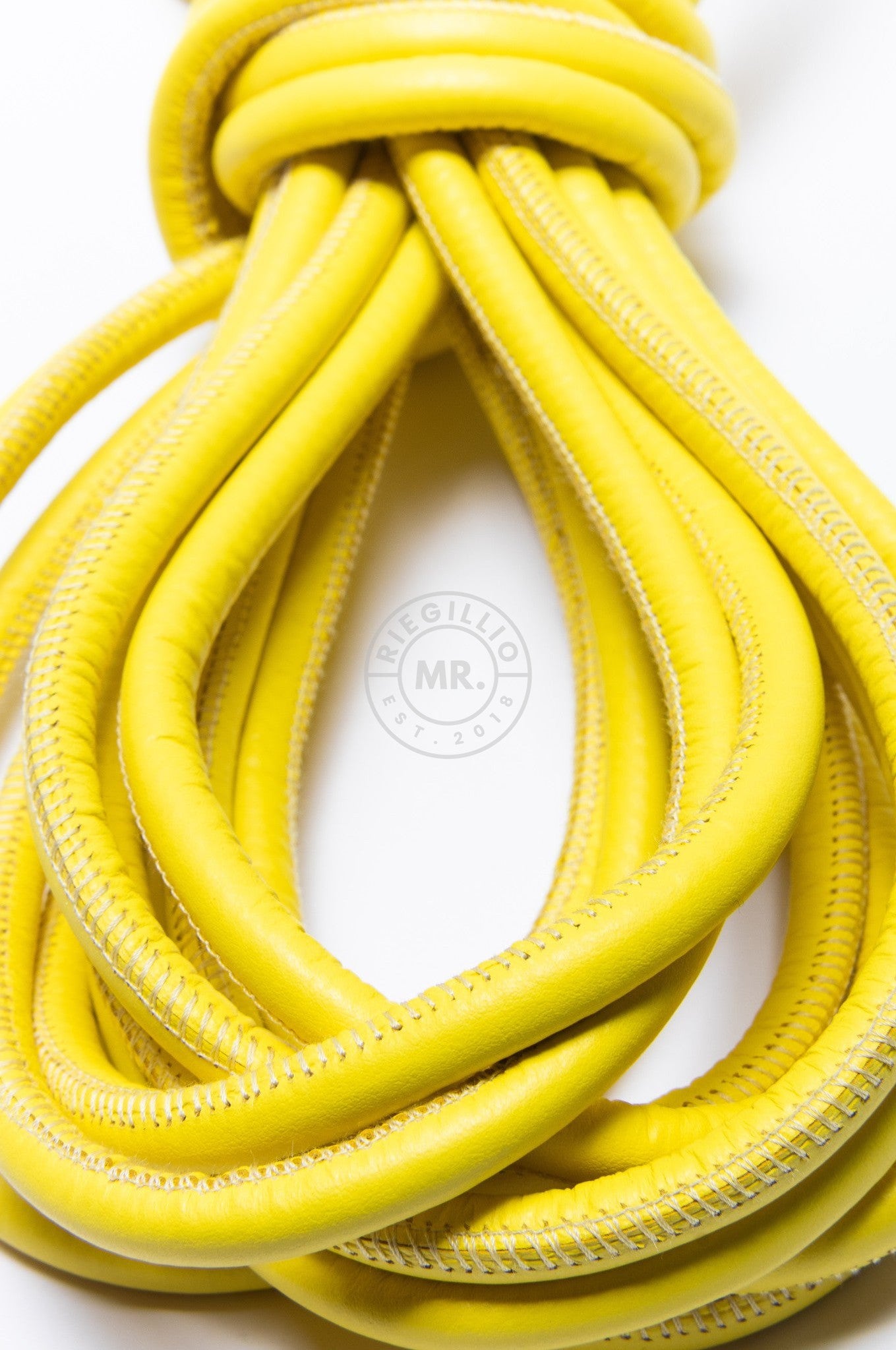 SIRAINER Yellow Leather Shibari Rope at MR. Riegillio