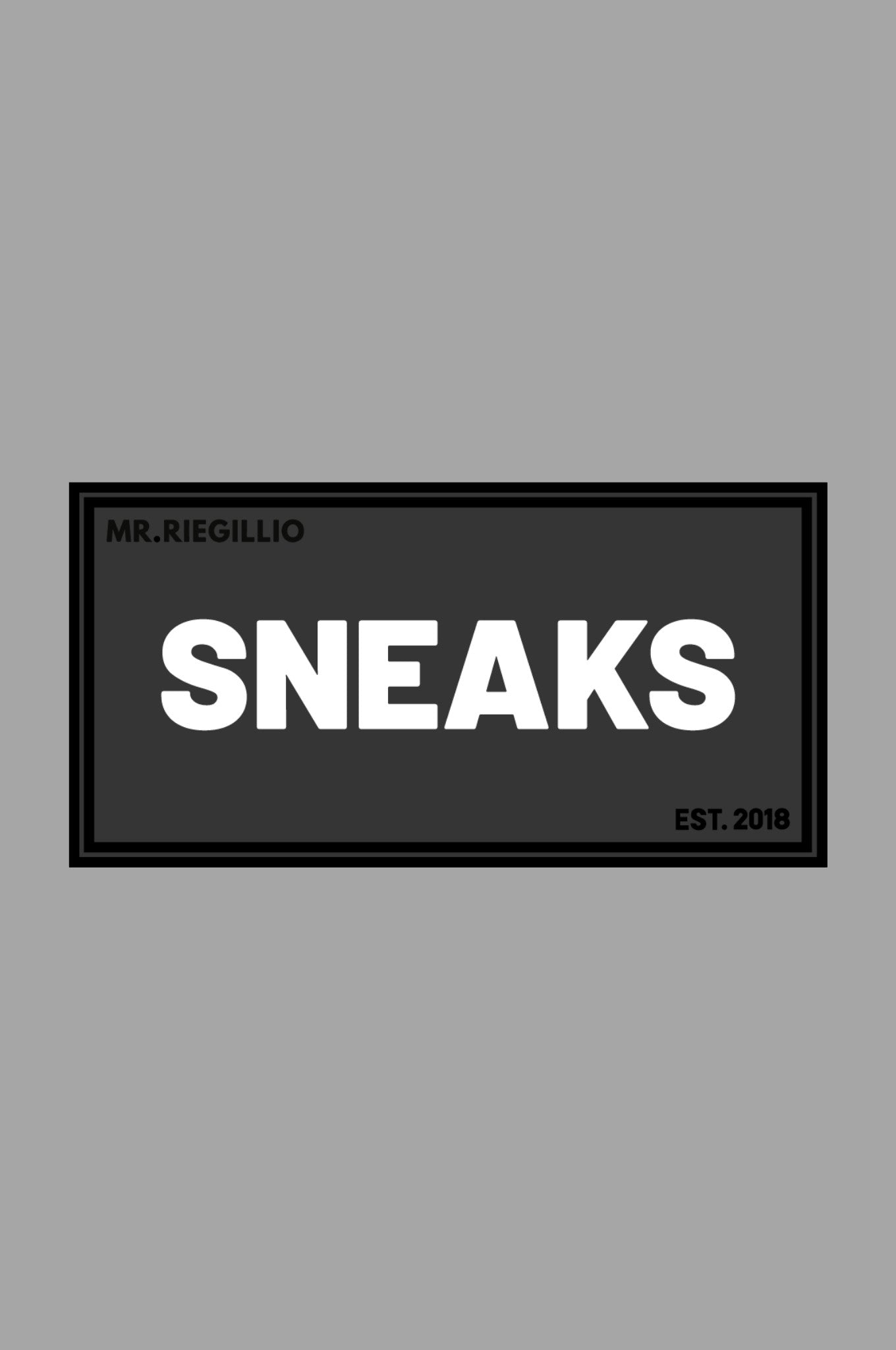 Rubber Velcro Patch - SNEAKS - White