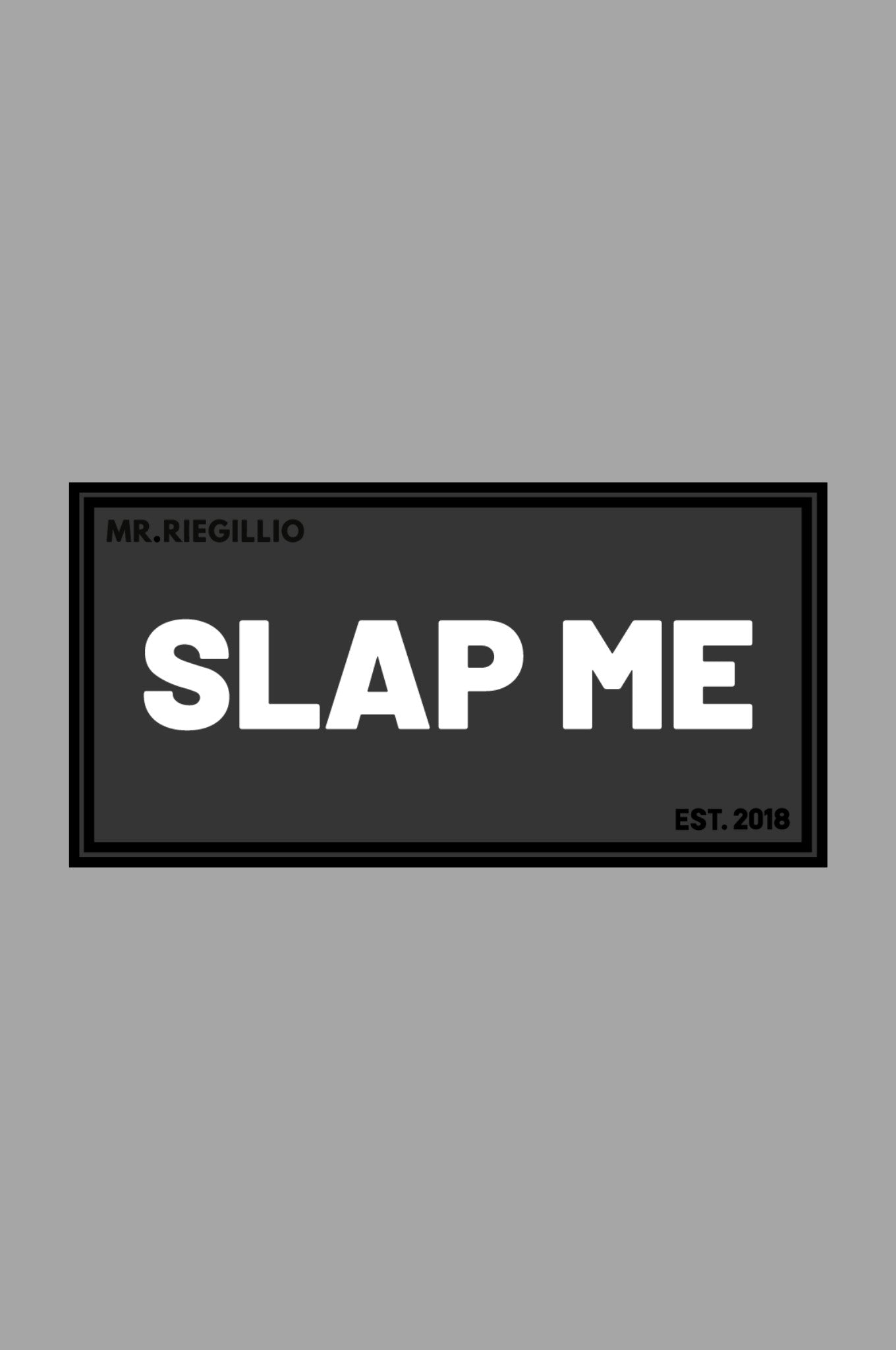Rubber Velcro Patch - SLAP ME - White
