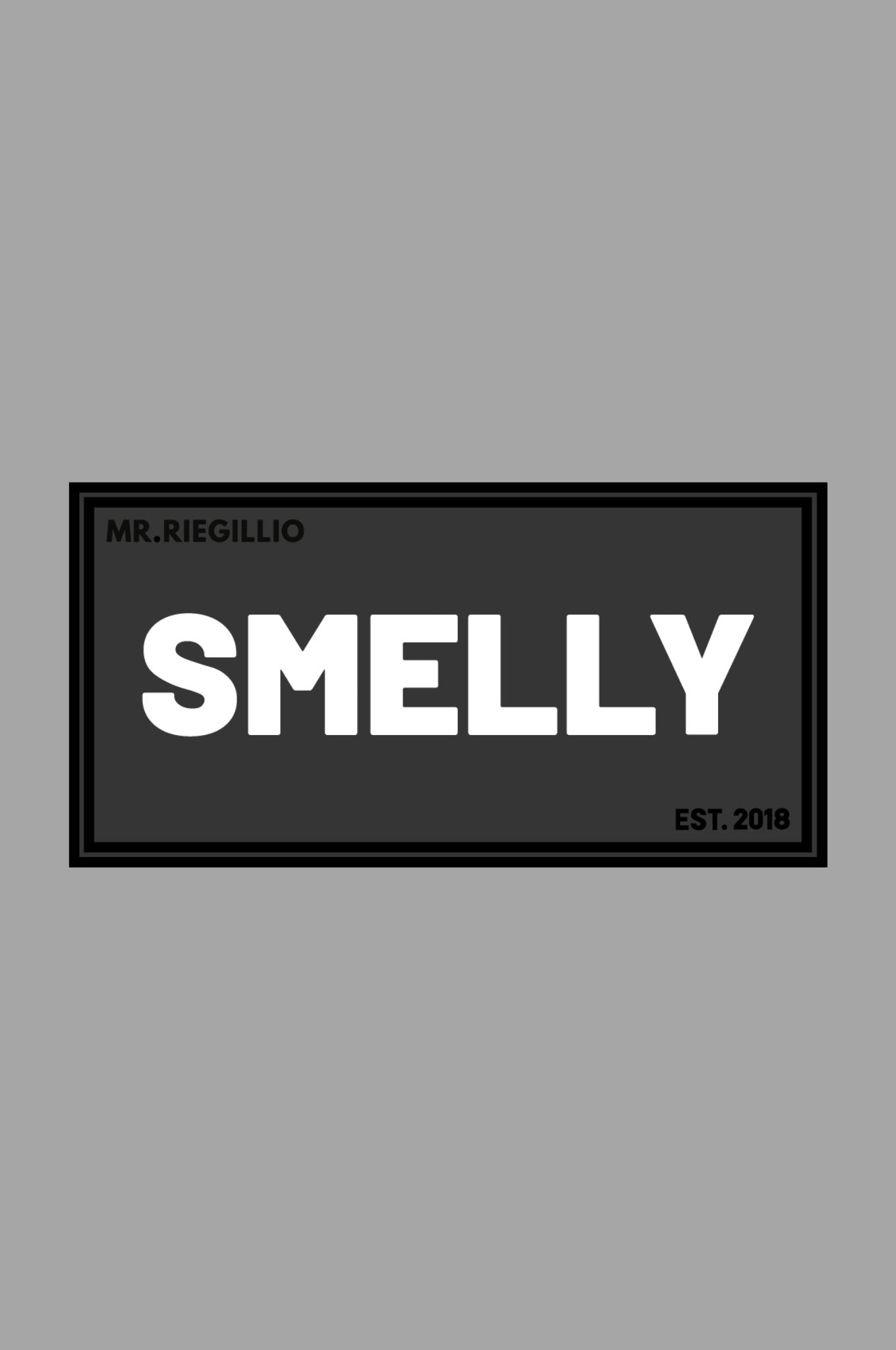 Rubber Velcro Patch - SMELLY - White