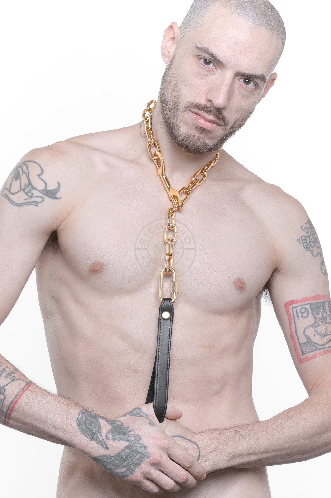 SIRAINER Chain Leash - Gold at MR. Riegillio