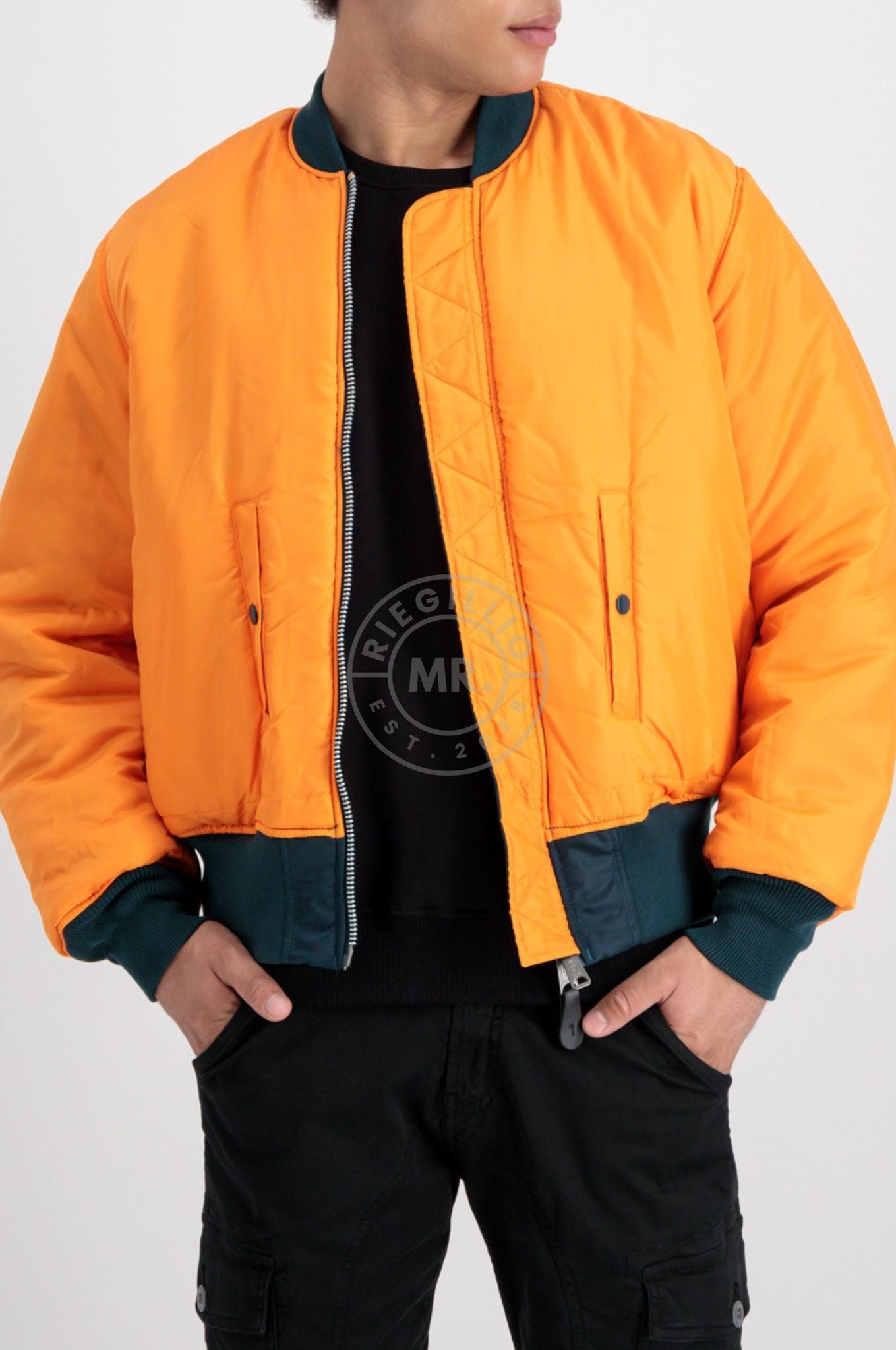 Alpha industries cheap yellow bomber