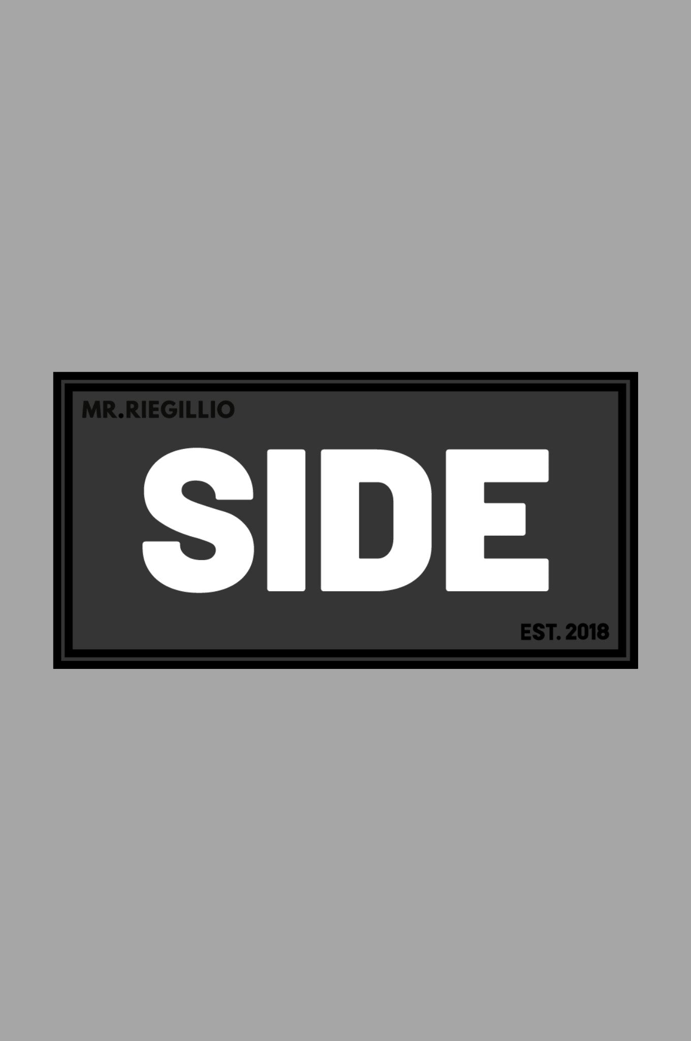 Rubber Velcro Patch - SIDE - White