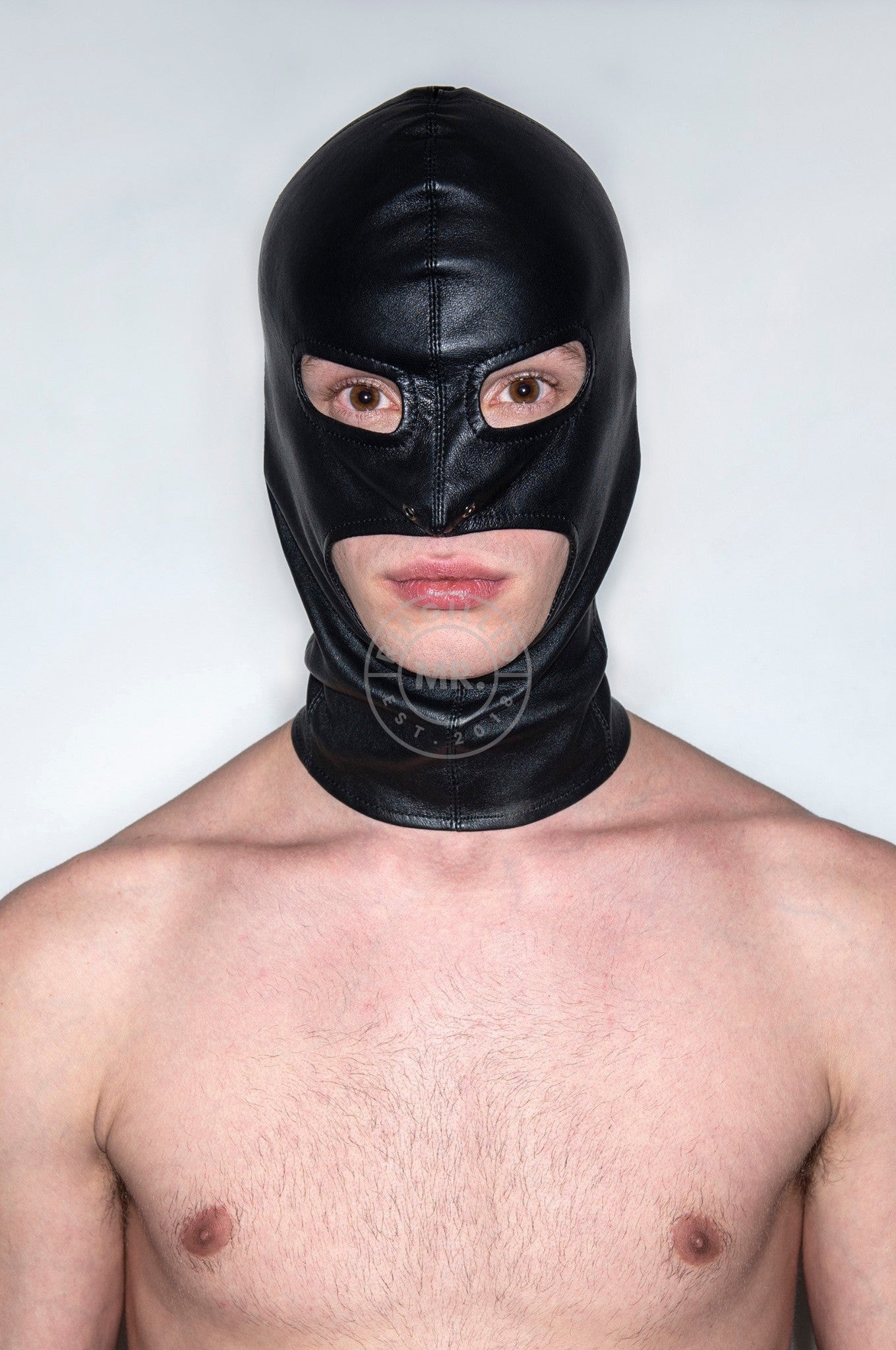 SIRAINER Leather Hood - Open Eyes & Mouth at MR. Riegillio