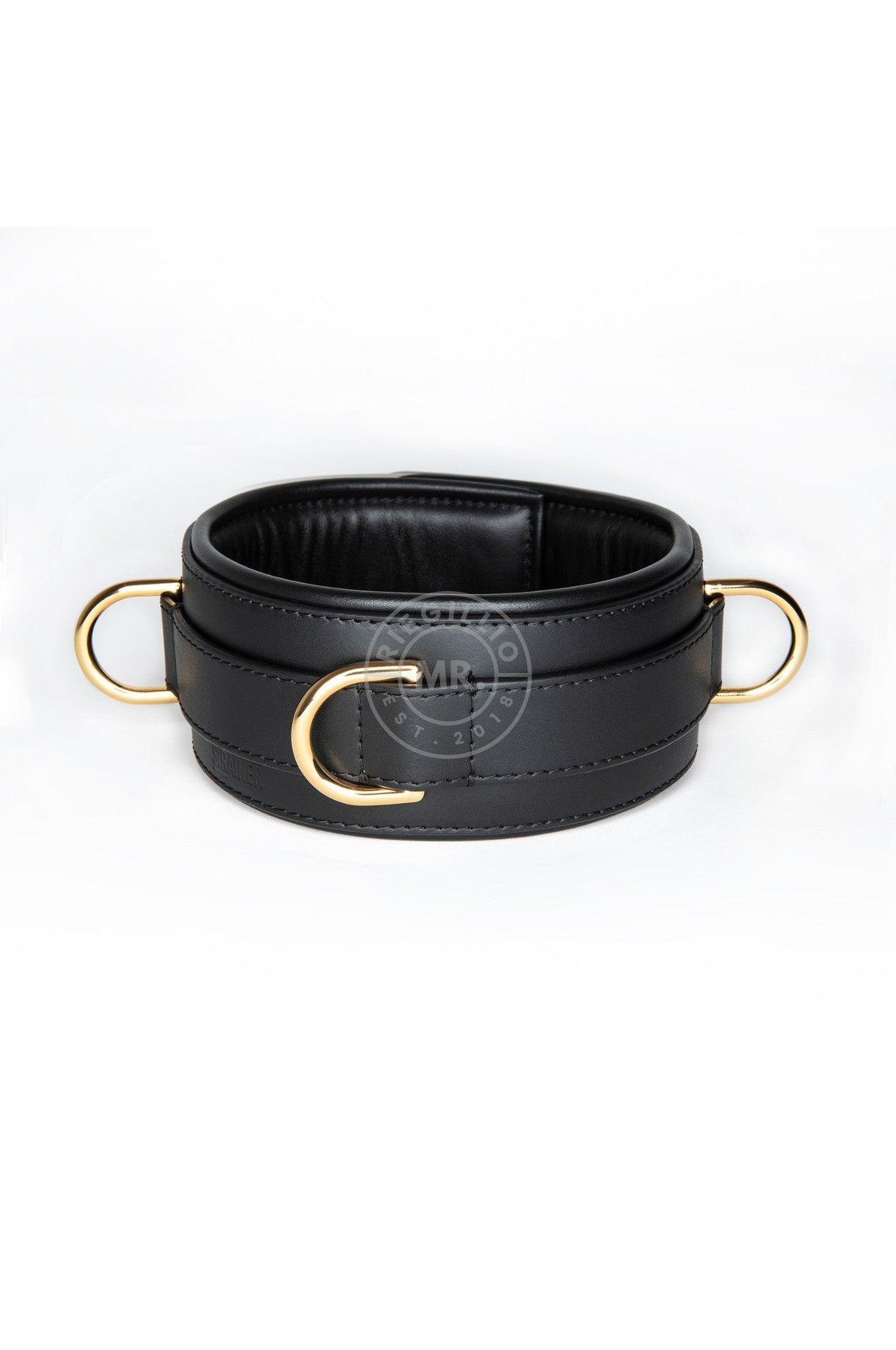 SIRAINER Leather Collar - Gold at MR. Riegillio