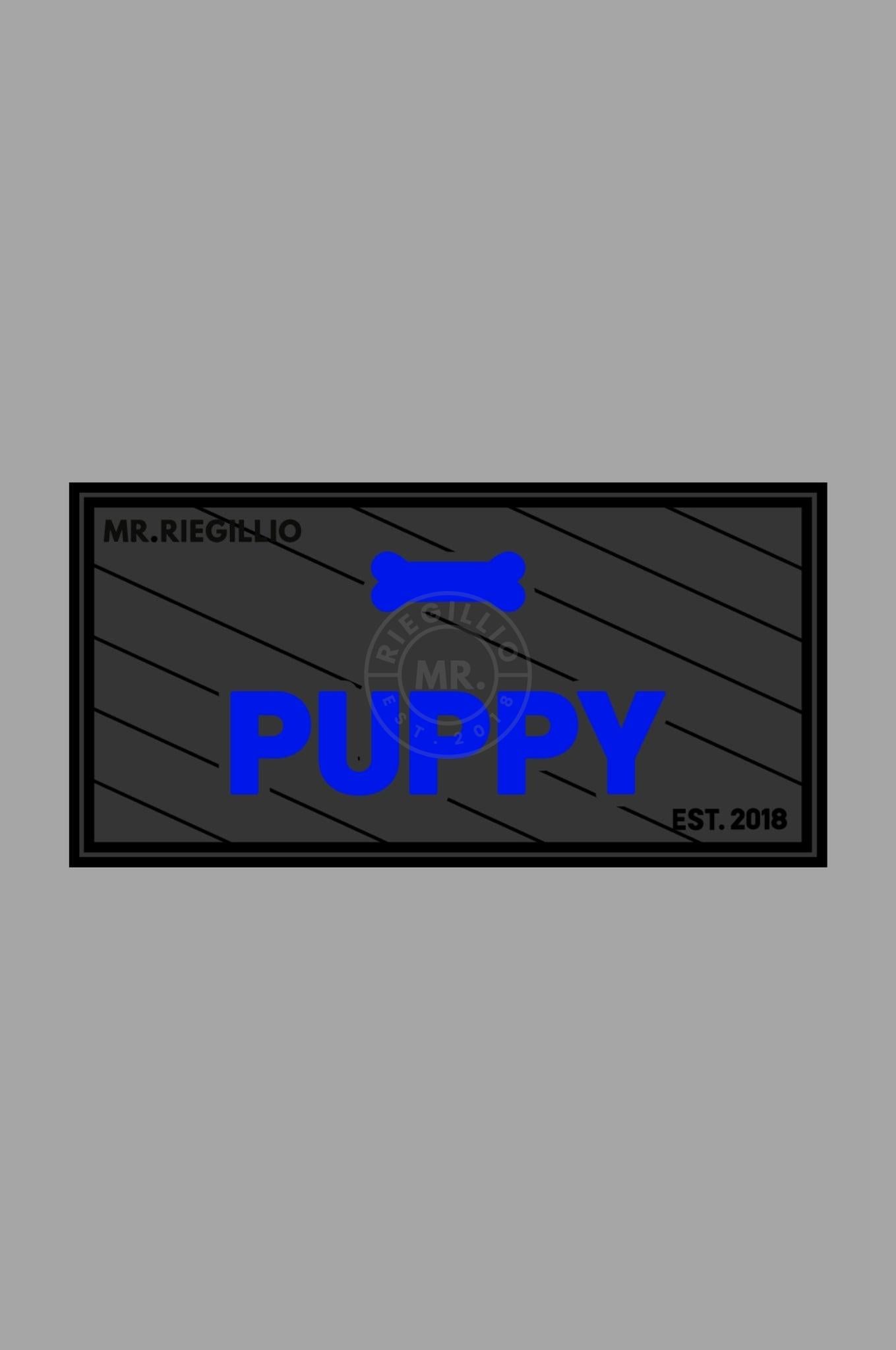 Rubber Velcro Patch - PUPPY - Kobalt Blue at MR. Riegillio