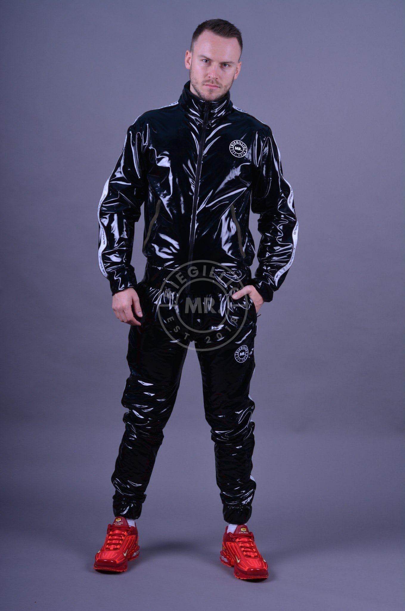 PVC Tracksuit Jacket - Logo Trim