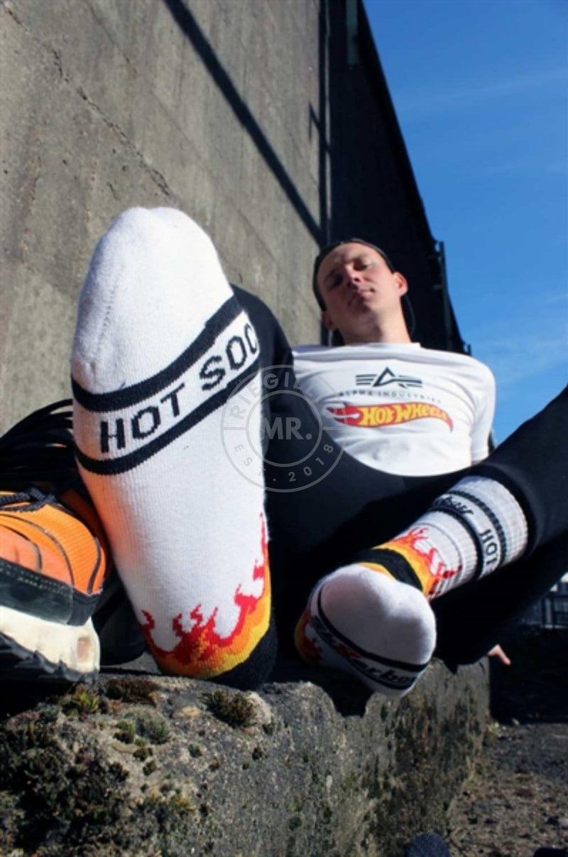 Sk8erboy HOT Socks White at MR. Riegillio