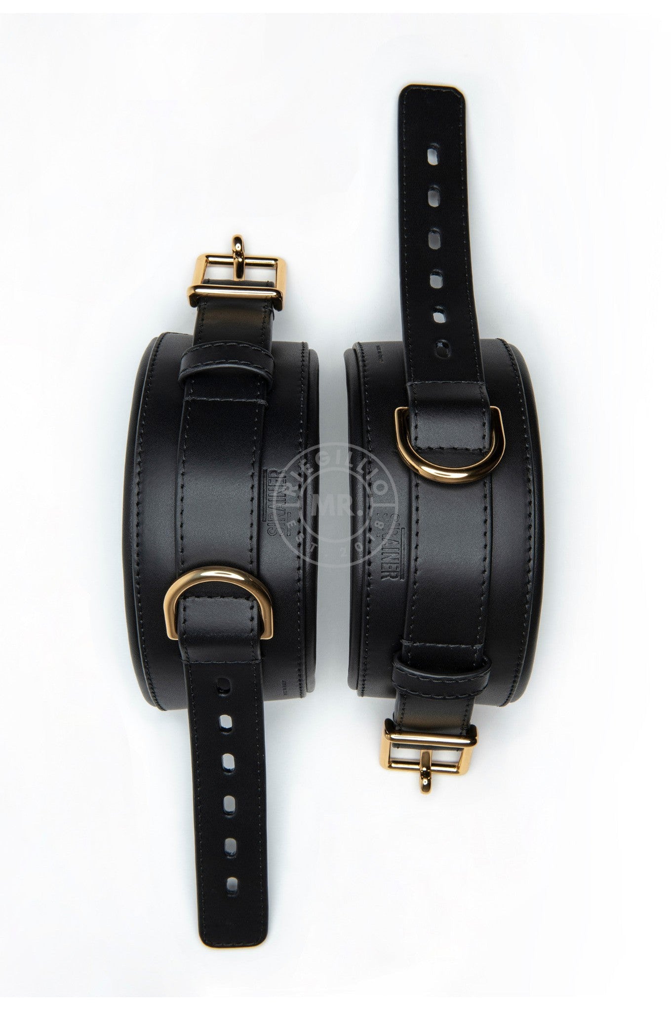 SIRAINER Leather Cuffs - Gold at MR. Riegillio