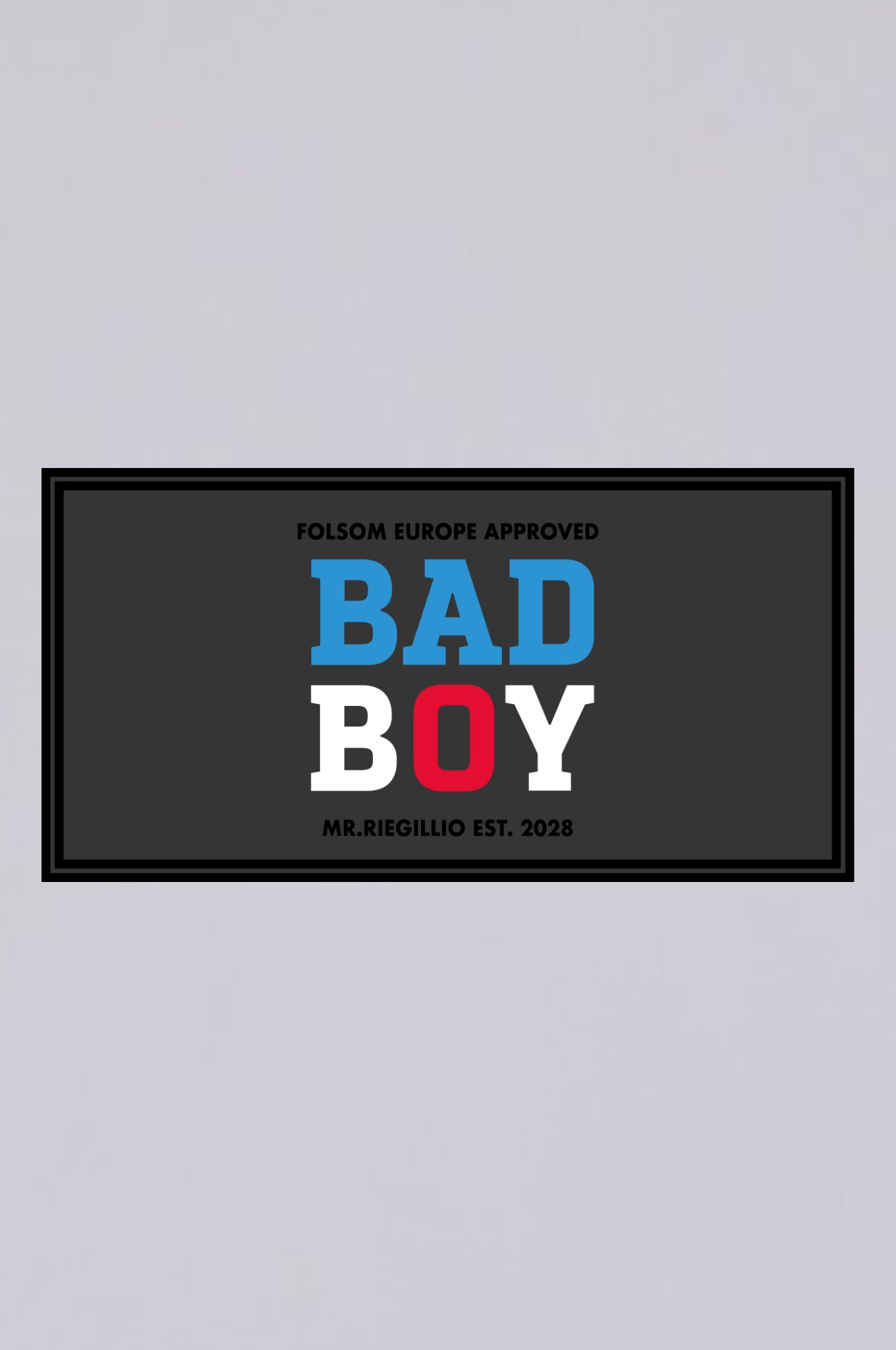 Rubber Velcro Patch - BAD BOY (Folsom Edition)