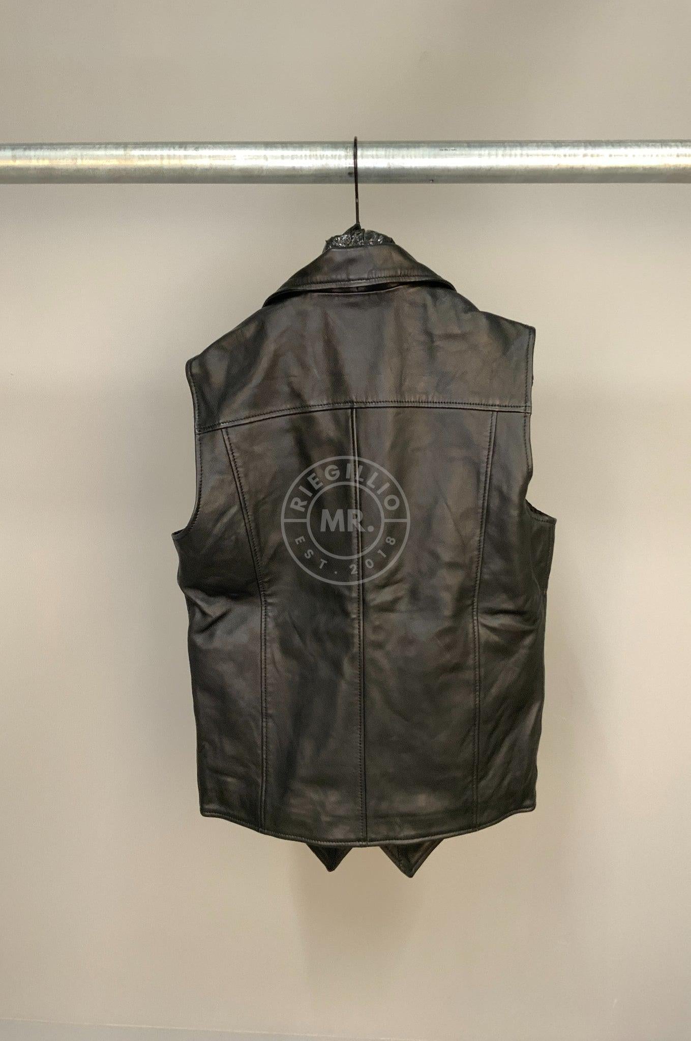 #210 Leather Vest at MR. Riegillio