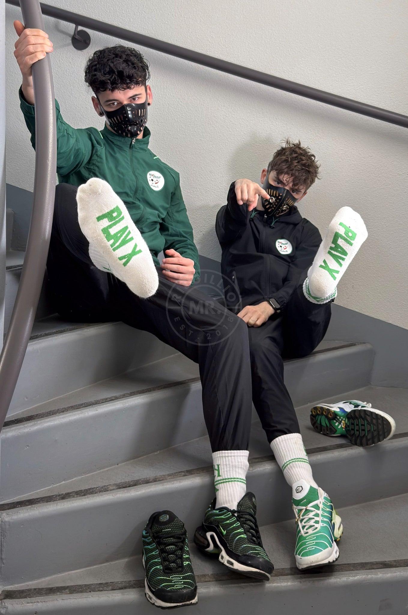 SNKRFTSH PLAY X Socks at MR. Riegillio