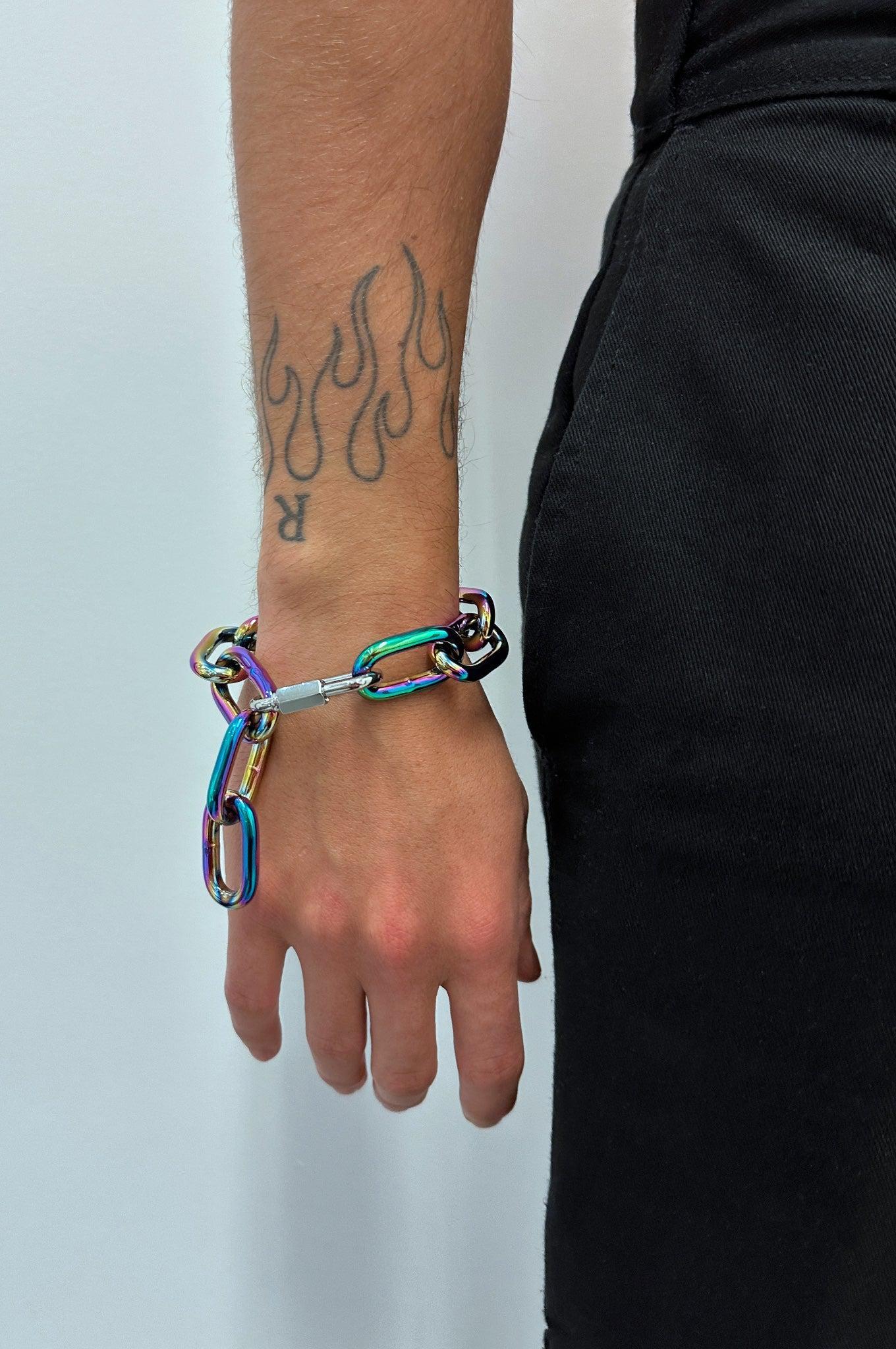 SIRAINER Chain Bracelet - Rainbow at MR. Riegillio