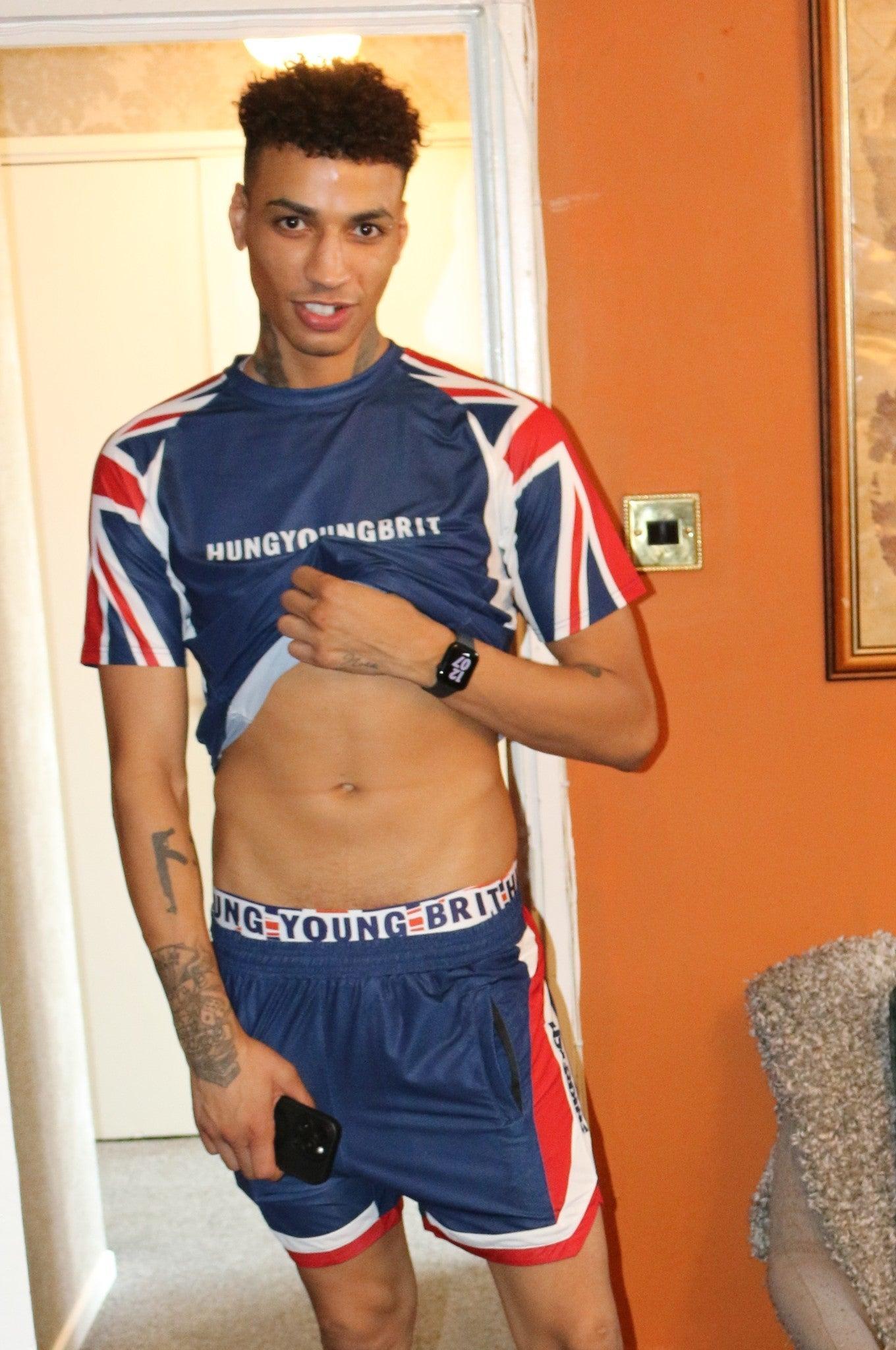 SNKRFTSH X Hung Young Brit Sports Short at MR. Riegillio