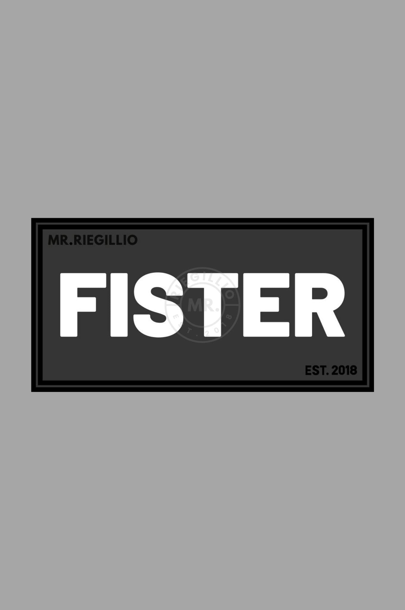 Rubber Velcro Patch - FISTER - White at MR. Riegillio