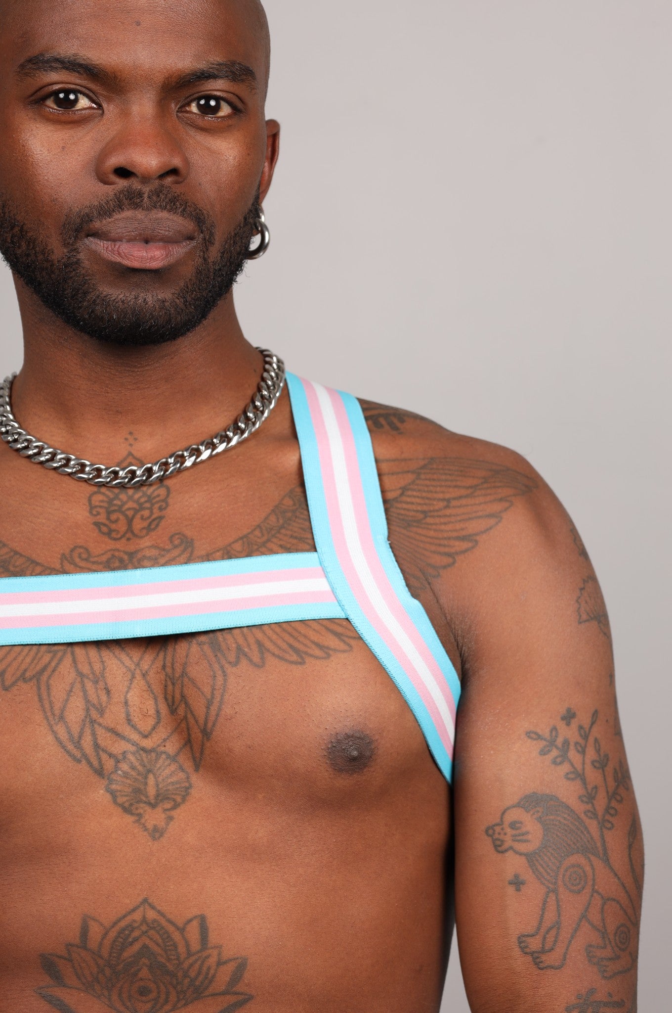 Elastisches Harness - TRANSGENDER-Flagge