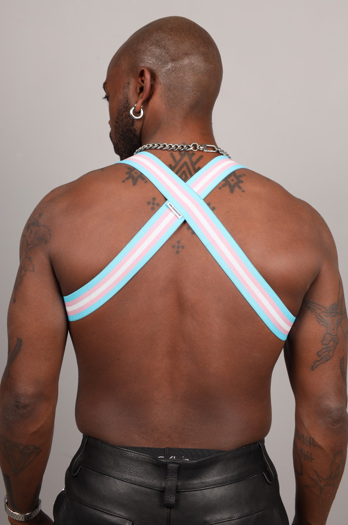 Elastisches Harness - TRANSGENDER-Flagge