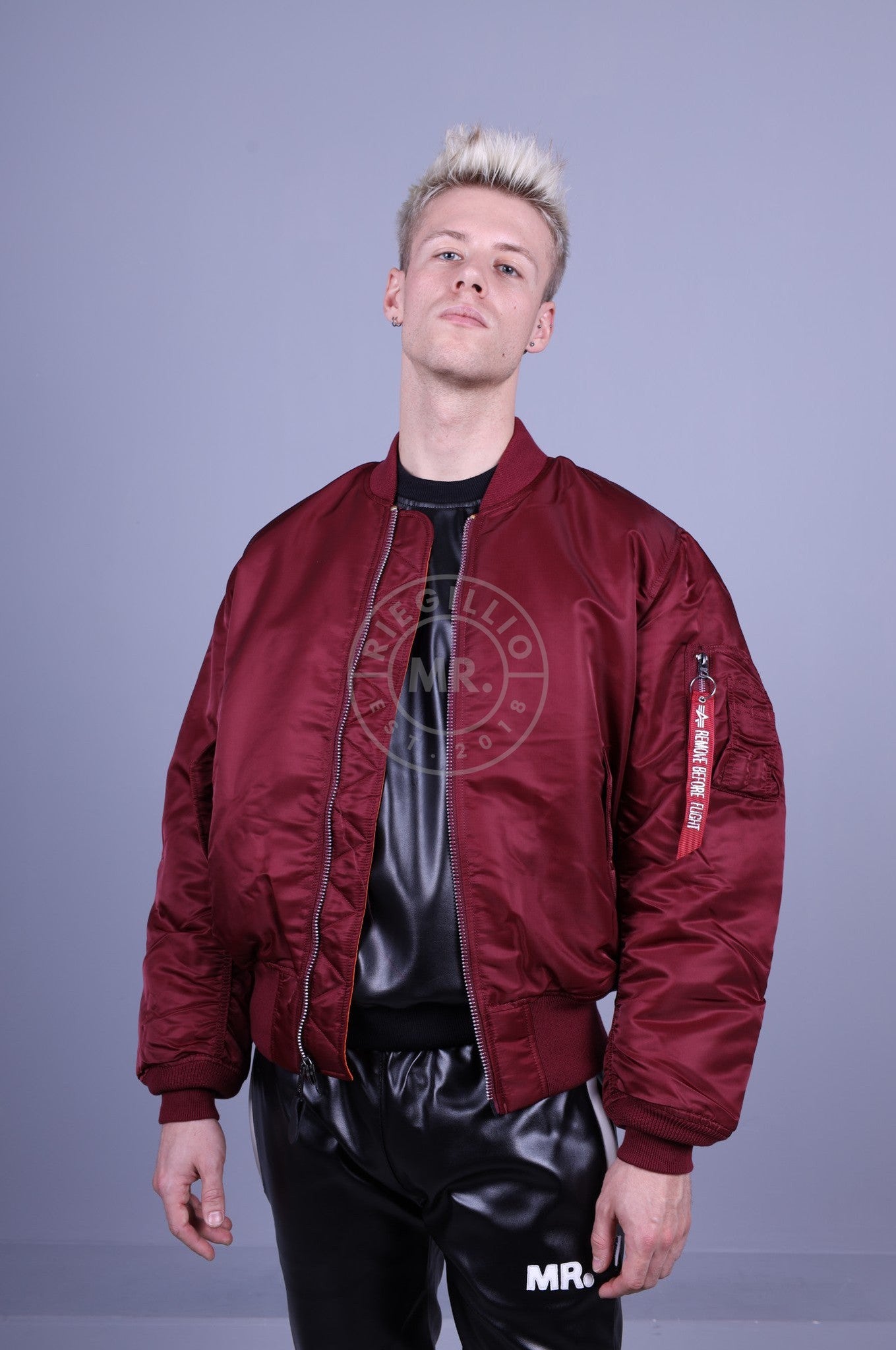 Alpha Industries MA-1 Bomberjacke - Burgunderrot