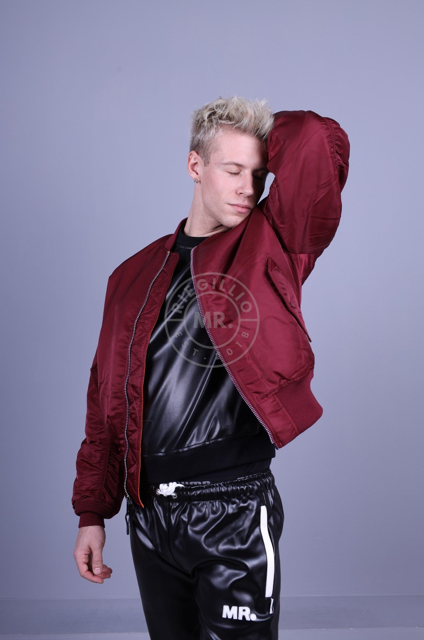 Alpha Industries MA-1 Bomber Jacket - Burgundy