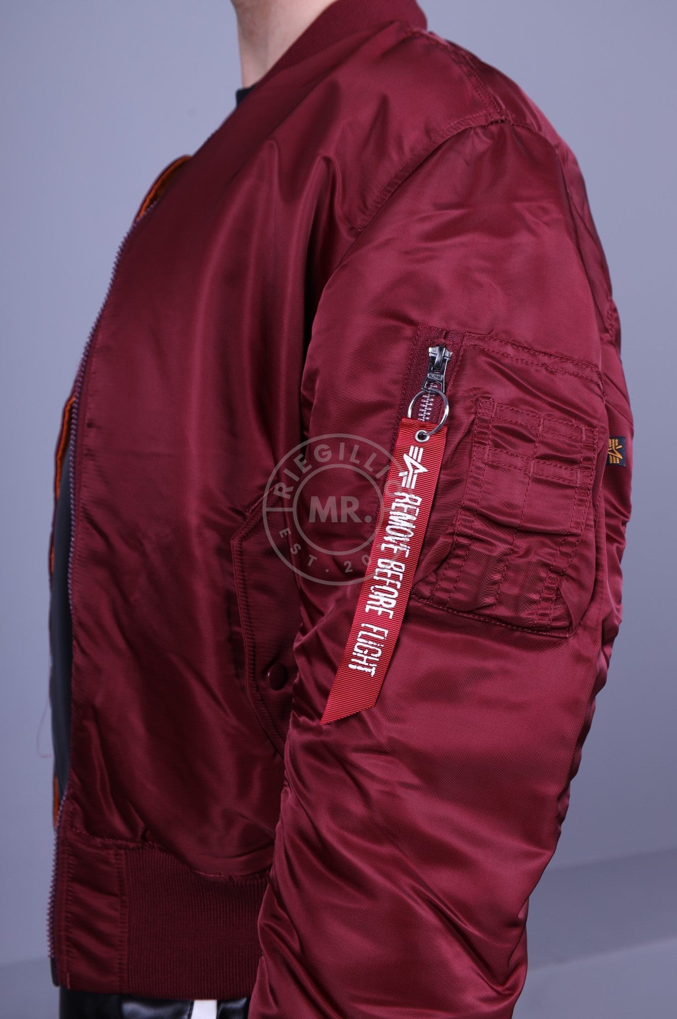 Alpha industries cheap iridium burgundy