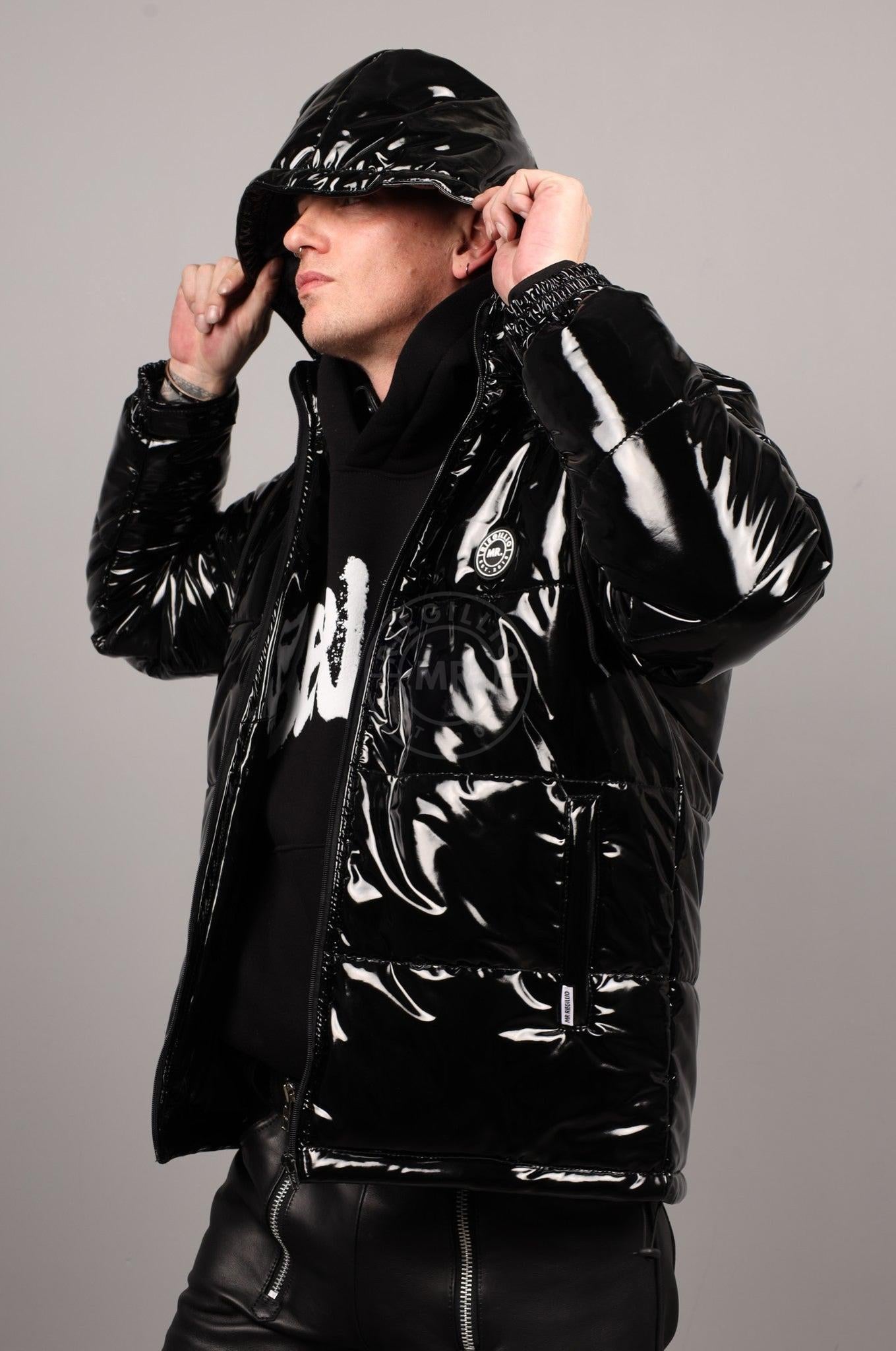 PVC Puffer Jacket - Black at MR. Riegillio