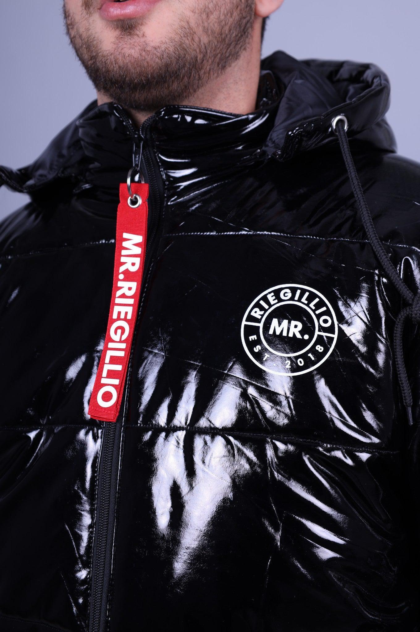PVC Puffer Jacket - Black at MR. Riegillio
