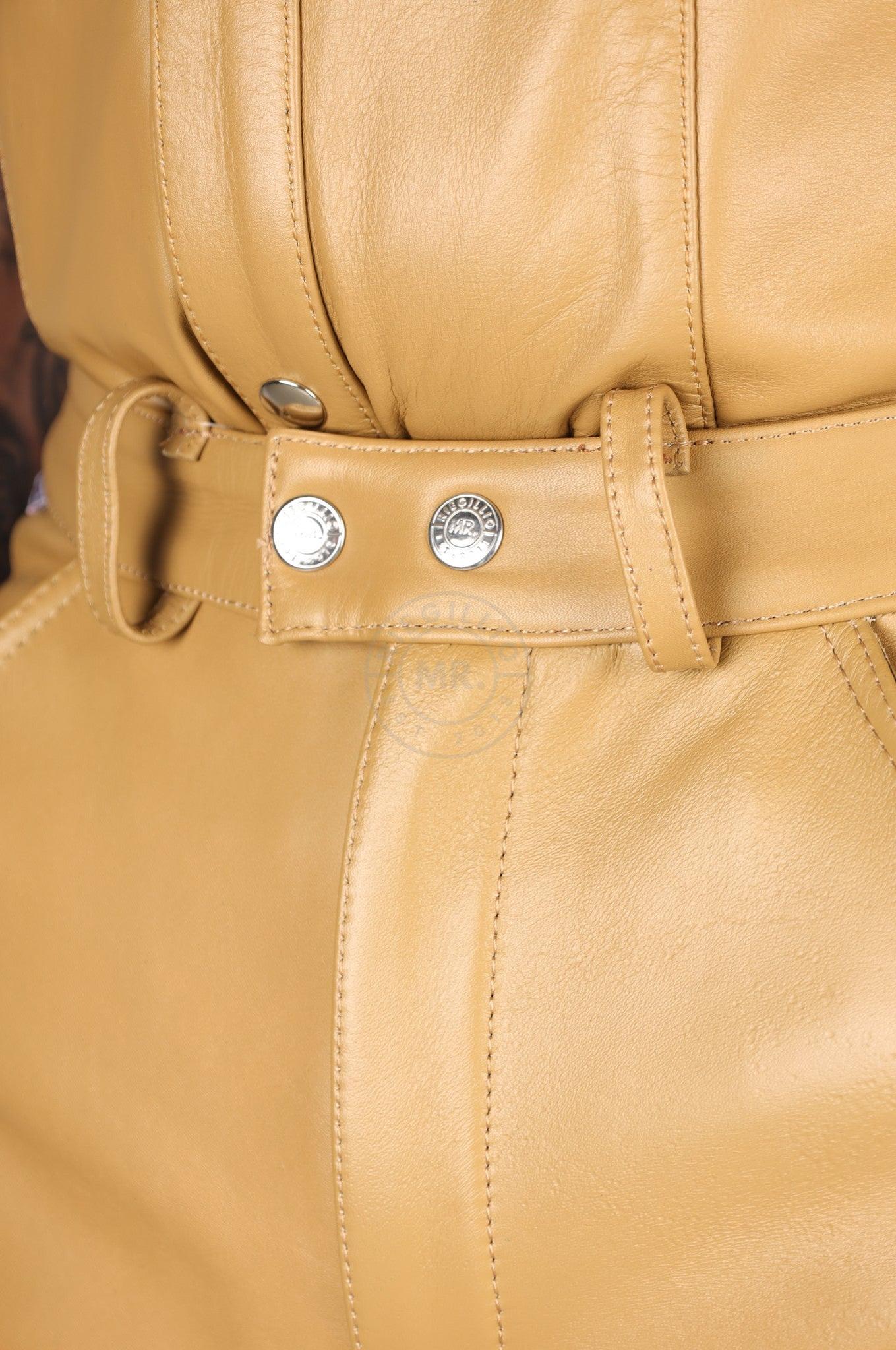 Leather Police Pants CA - Beige at MR. Riegillio