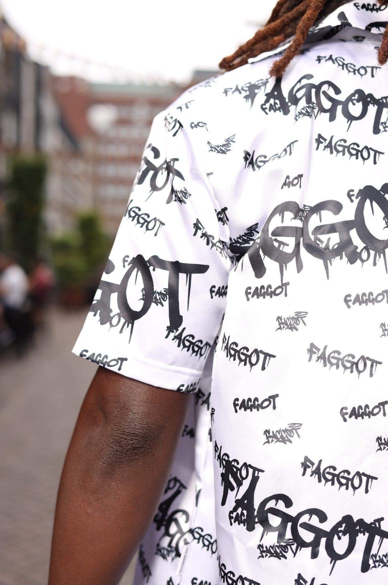 Faggot Shirt - White at MR. Riegillio