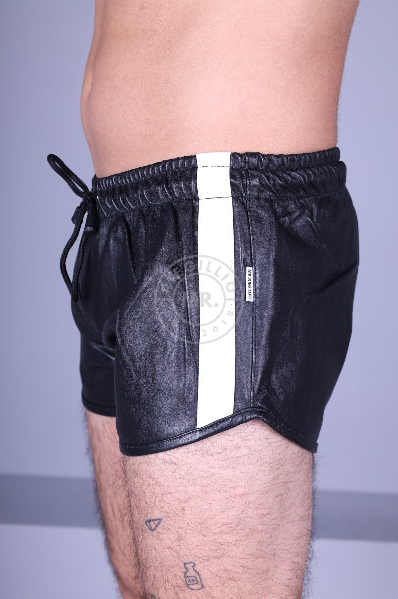 Black shorts outlet with white stripe