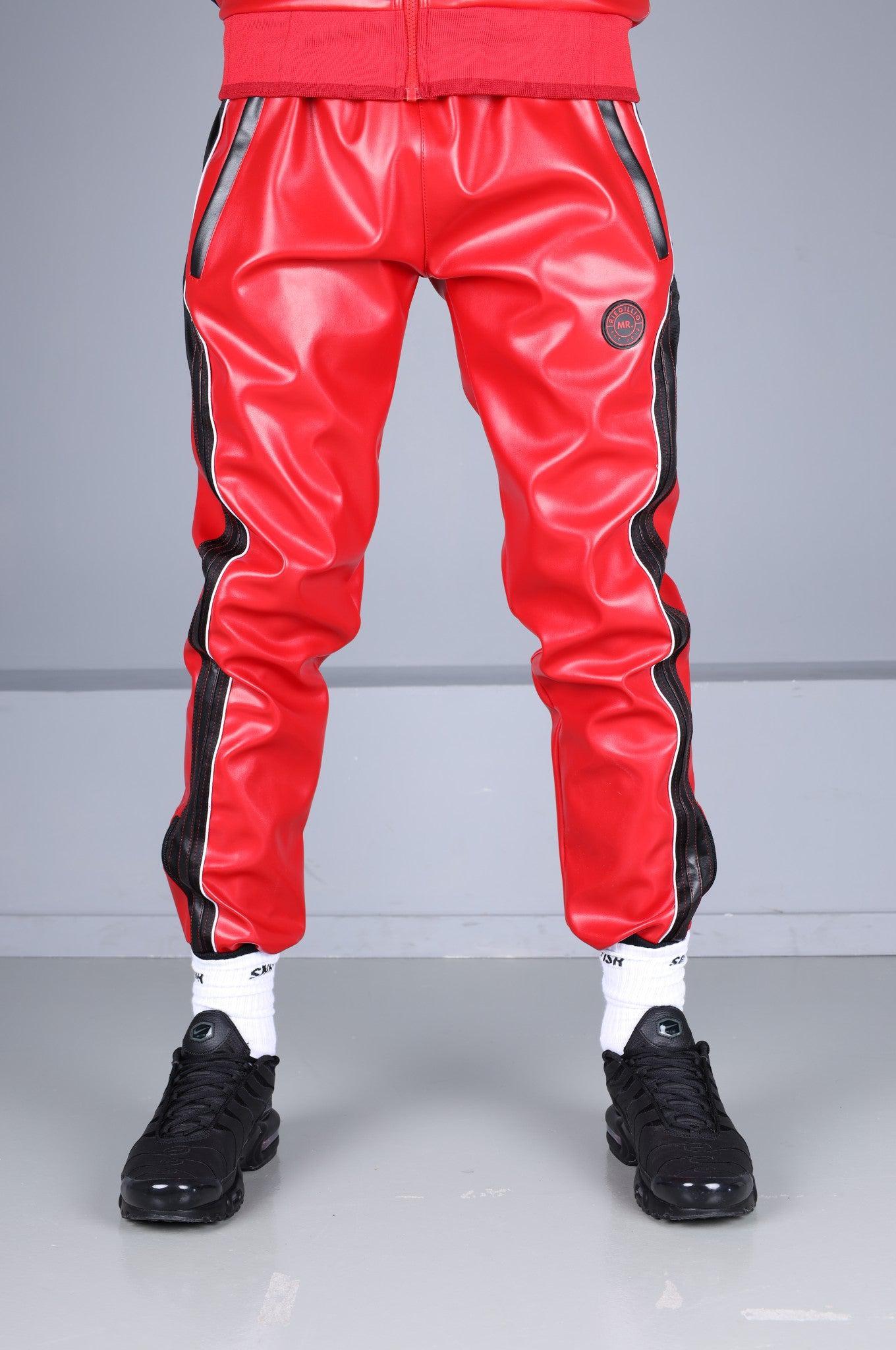 MR. 24 Tracksuit Pants - Red at MR. Riegillio