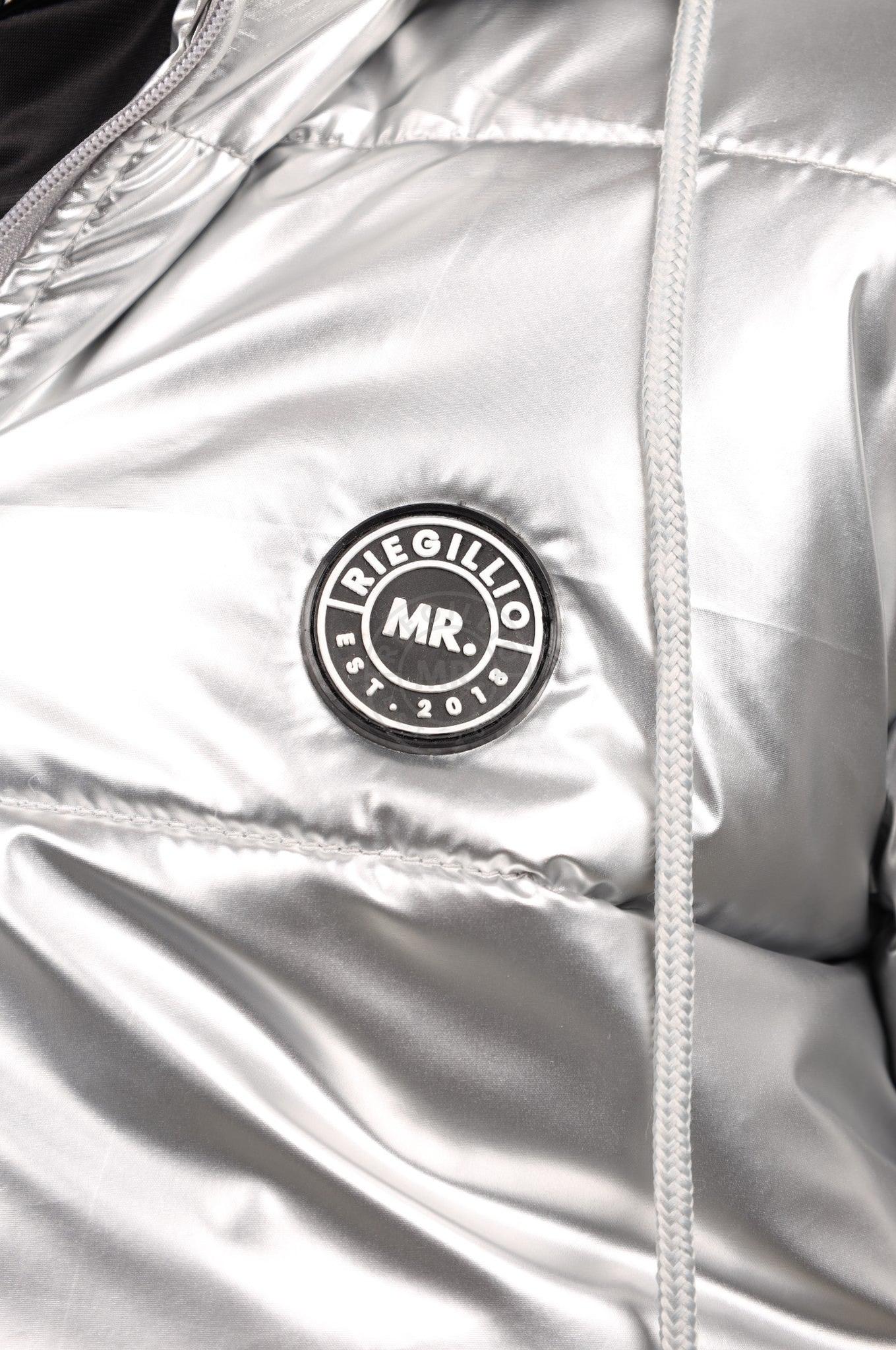 PVC Puffer Jacket - Silver at MR. Riegillio
