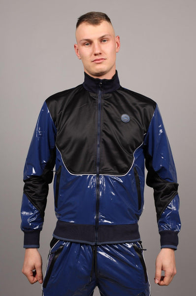 PVC 24 Tracksuit Jacket - Blue by MR. Riegillio