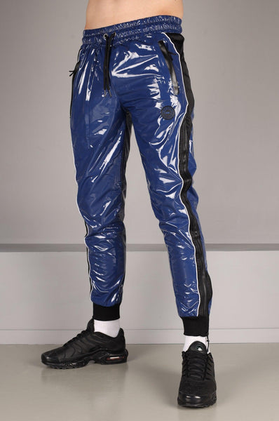 LGB ルグランブルー 星条旗 damage coating pants Y2K Holographic Oil Slick One-Leg Leggings Pants– Peridot Clothing