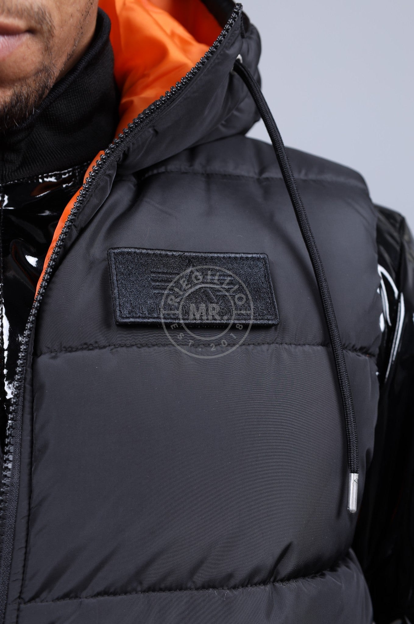 Alpha Industries Hooded Puffer Vest FD - Black-at MR. Riegillio