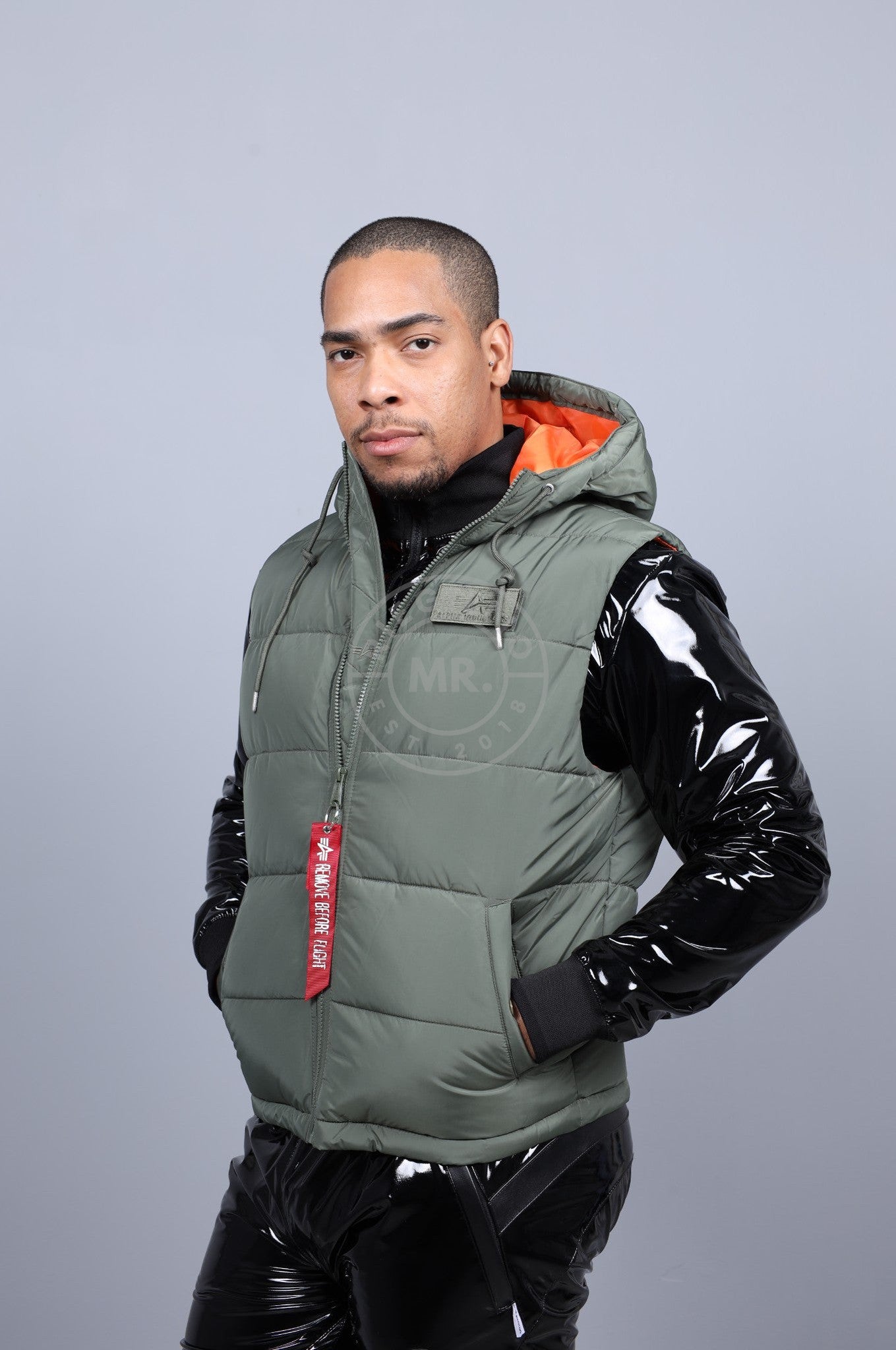 Puffer hooded vest online