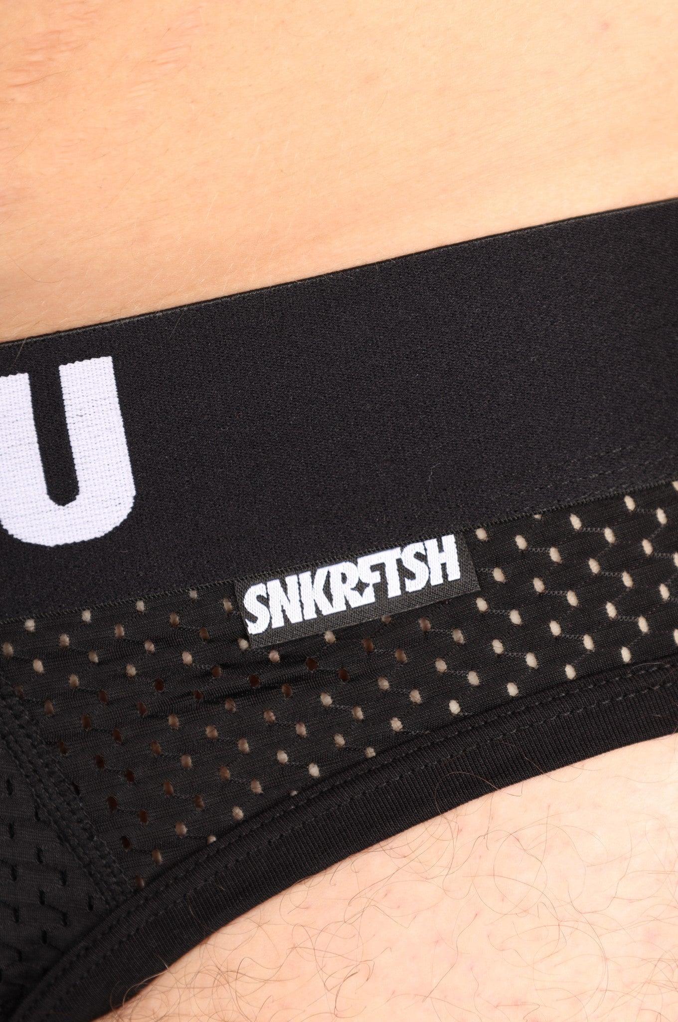 SNKRFTSH Mesh Brief FUCK YOU - Black at MR. Riegillio