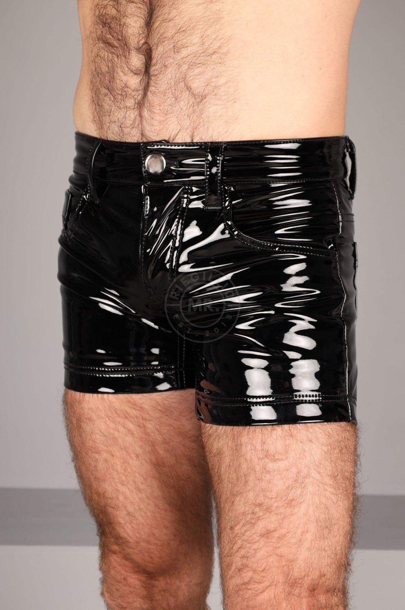 PVC 5 Pocket Mini Short - Black at MR. Riegillio
