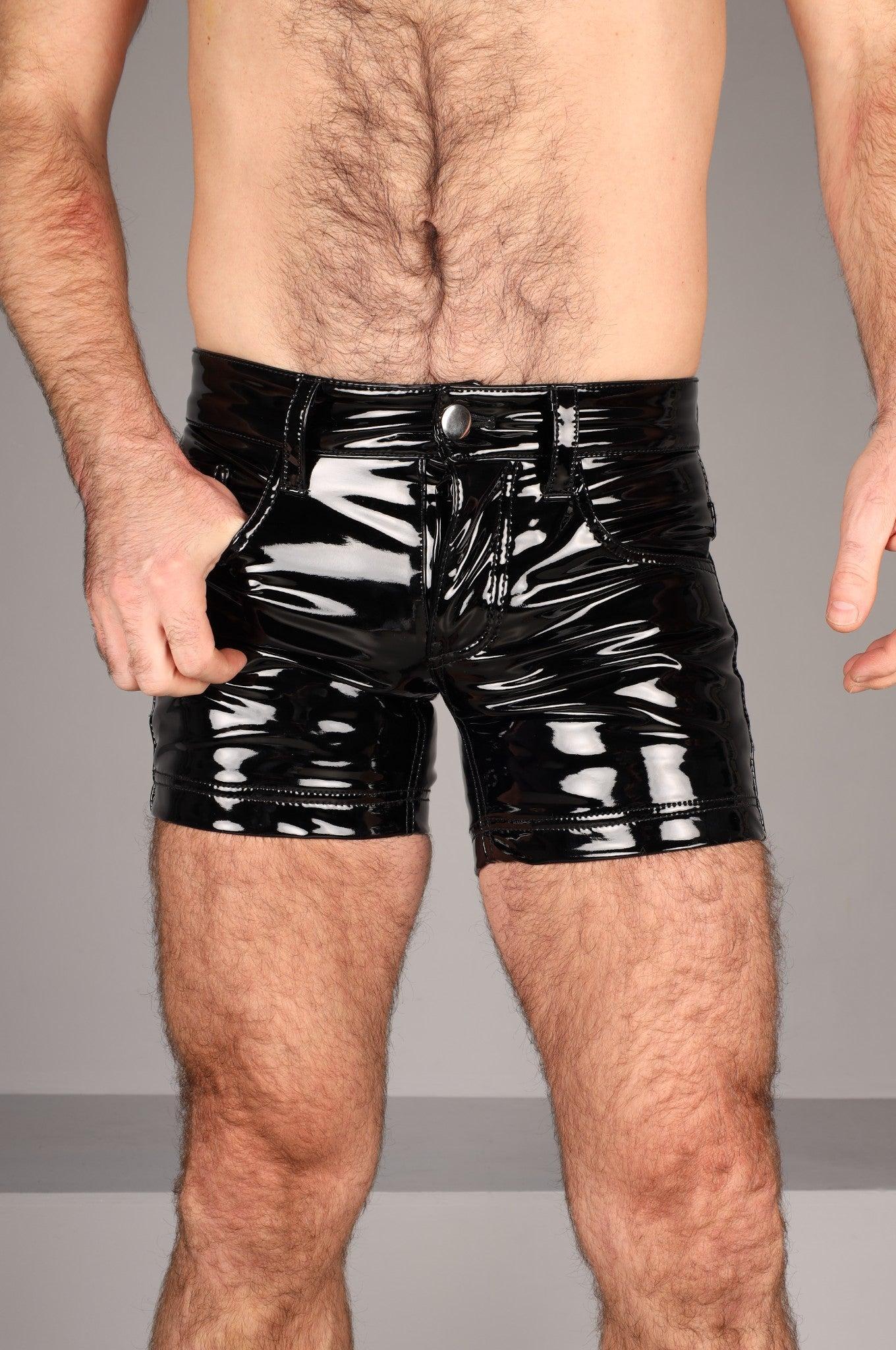PVC 5 Pocket Mini Short - Black at MR. Riegillio