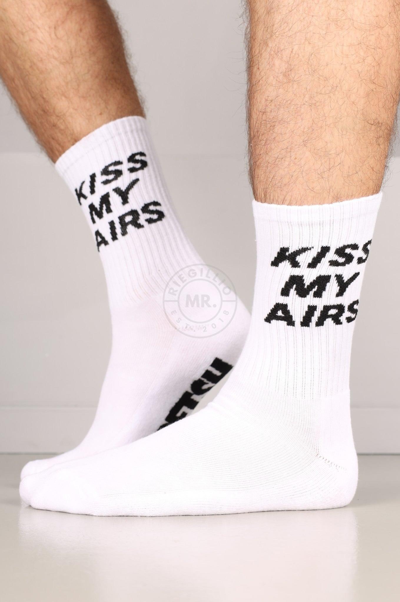 SNKRFTSH KISS MY AIRS Socks at MR. Riegillio