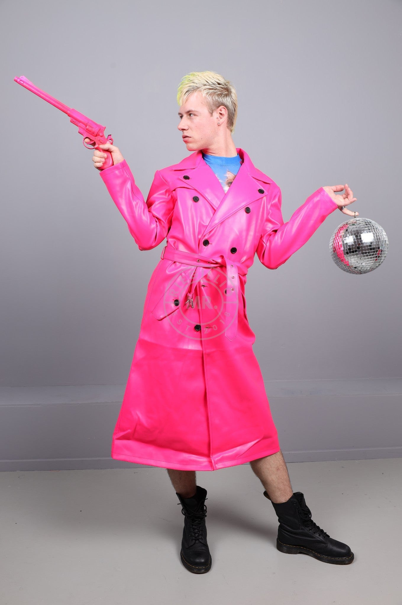 MR. Trench Coat - Neon Pink at MR. Riegillio