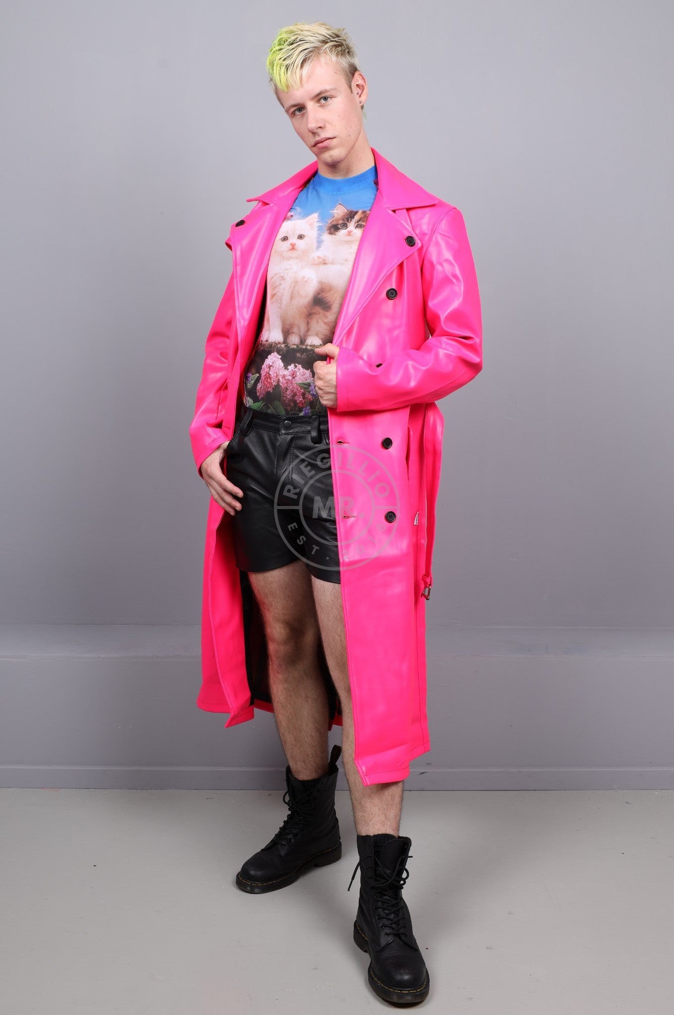 MR. Trench Coat - Neon Pink at MR. Riegillio