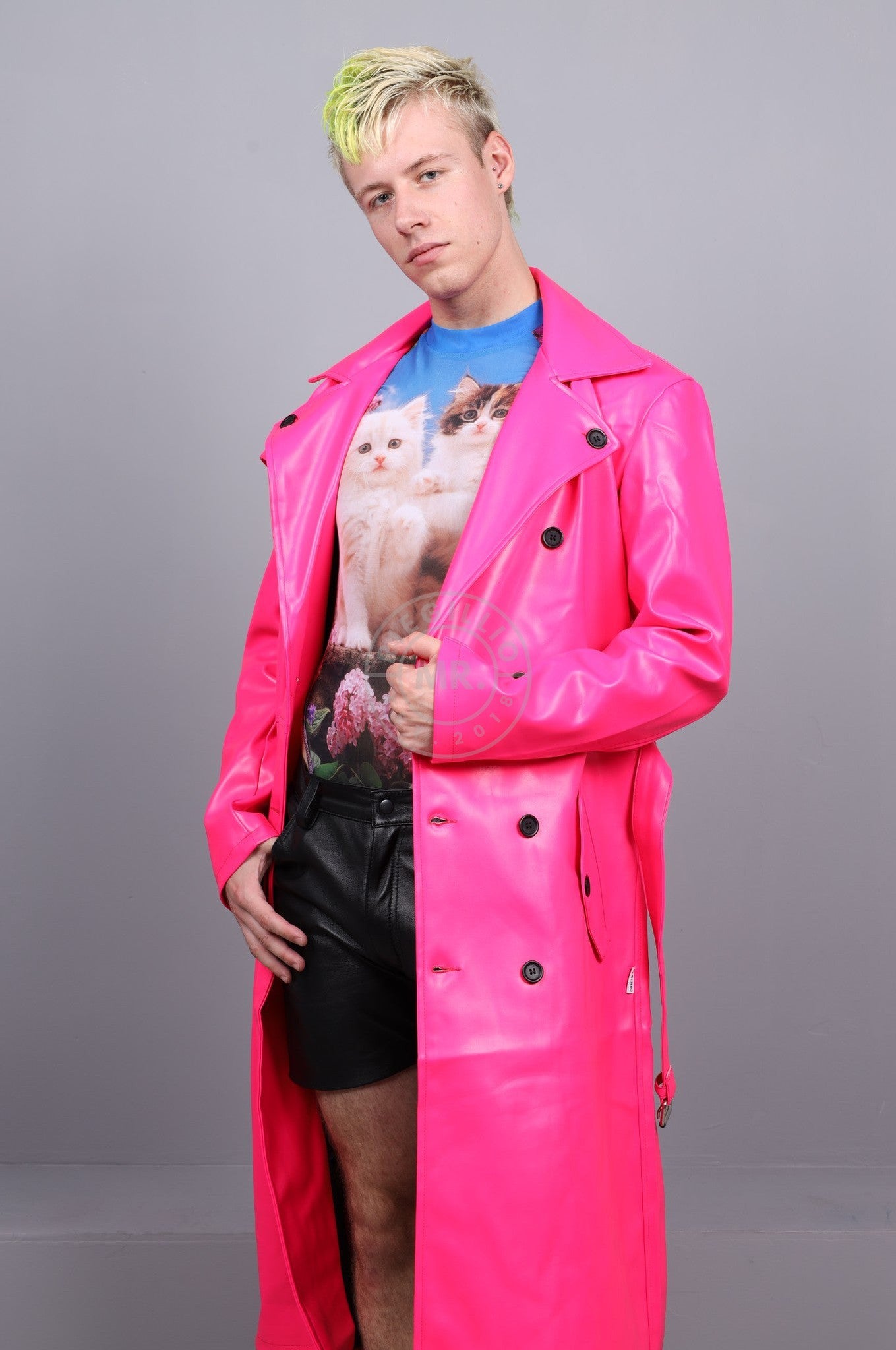 MR. Trench Coat - Neon Pink at MR. Riegillio