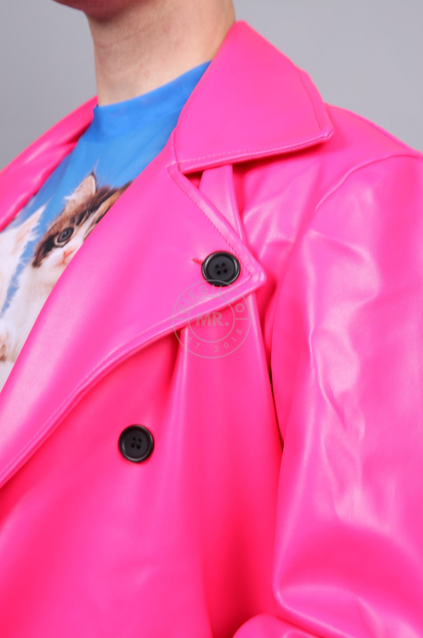 MR. Trench Coat - Neon Pink at MR. Riegillio