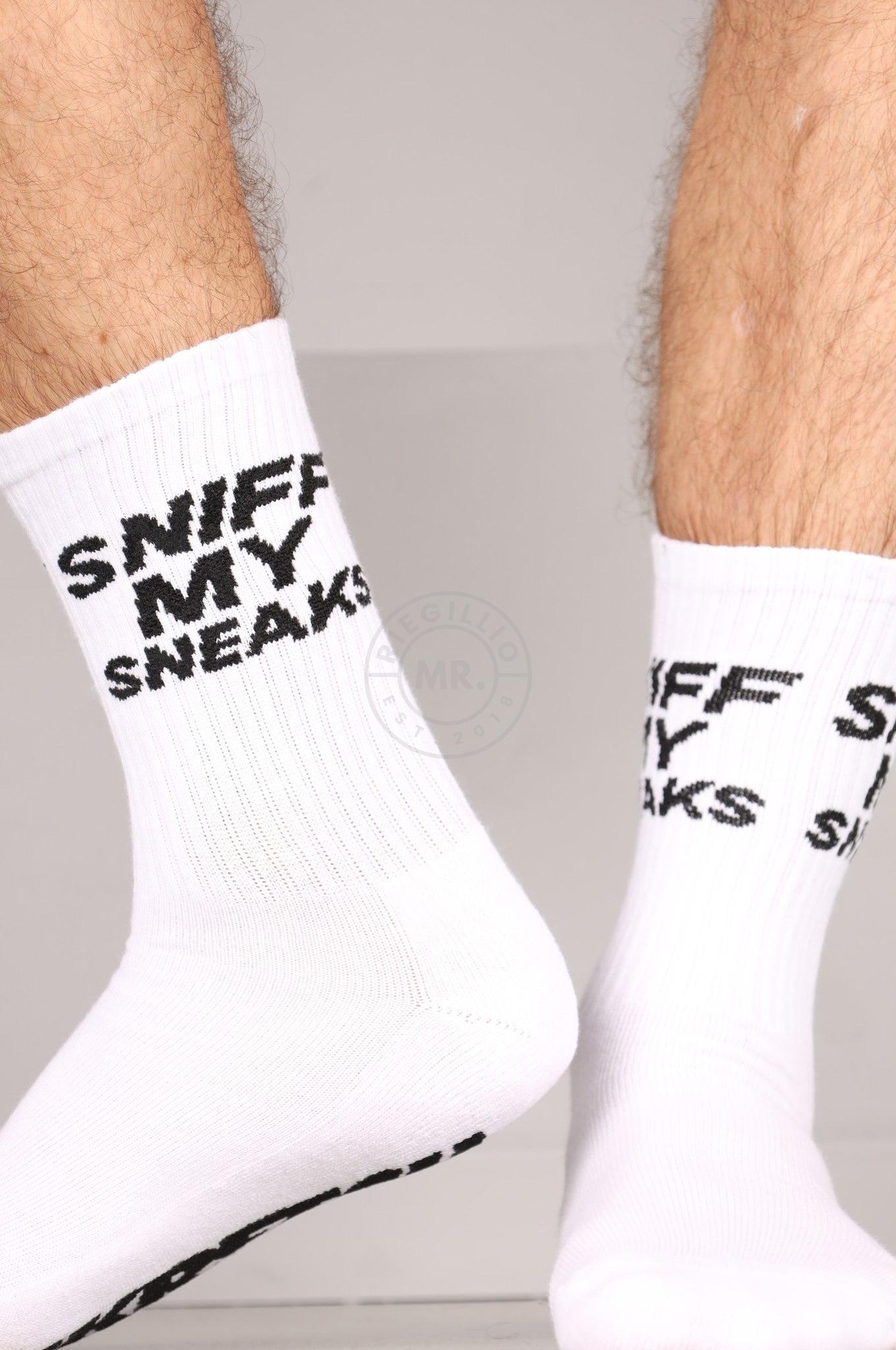 SNKRFTSH SNIFF MY SNEAKS Socks at MR. Riegillio