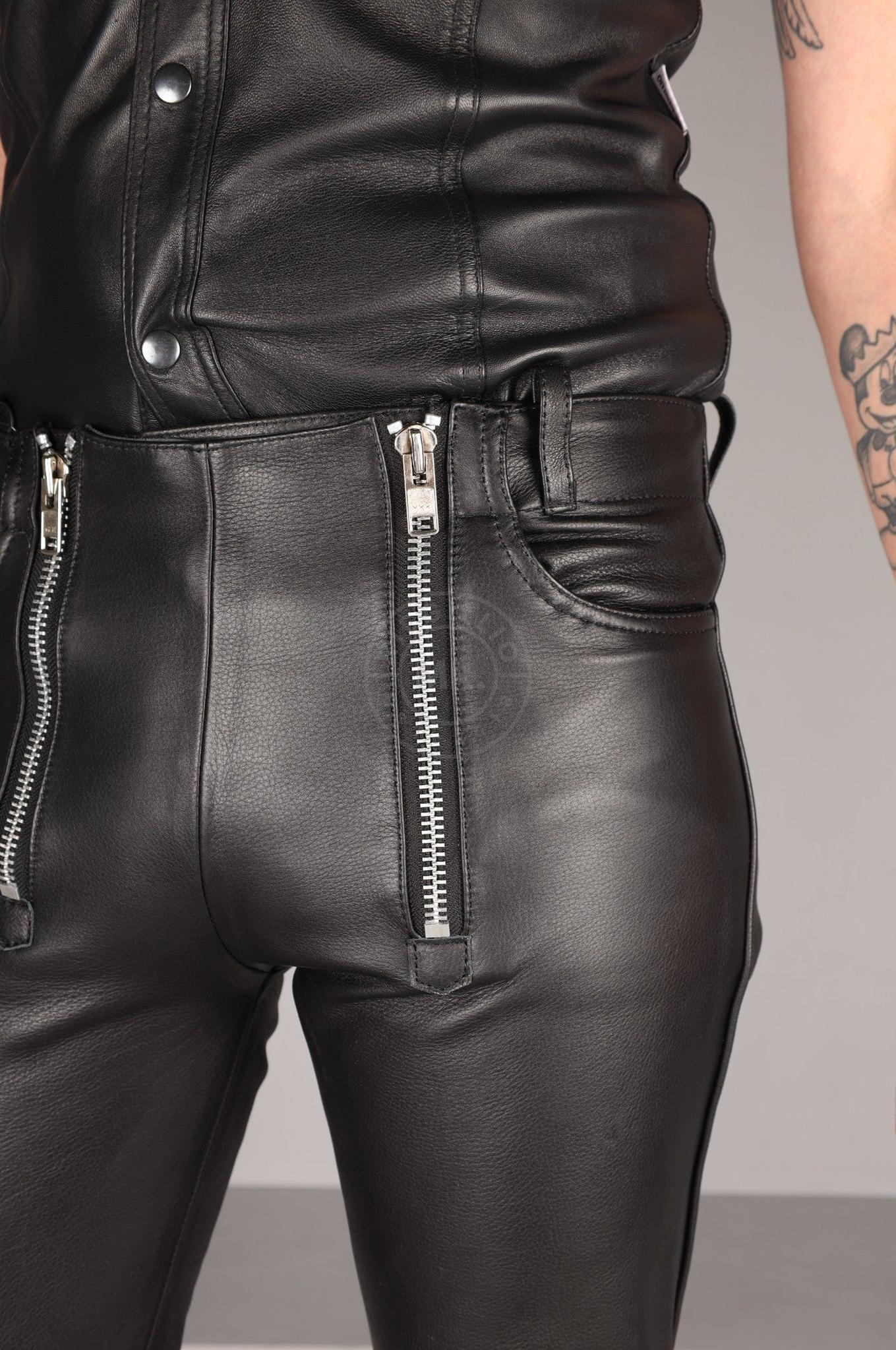 Leather Double Zip Pants at MR. Riegillio