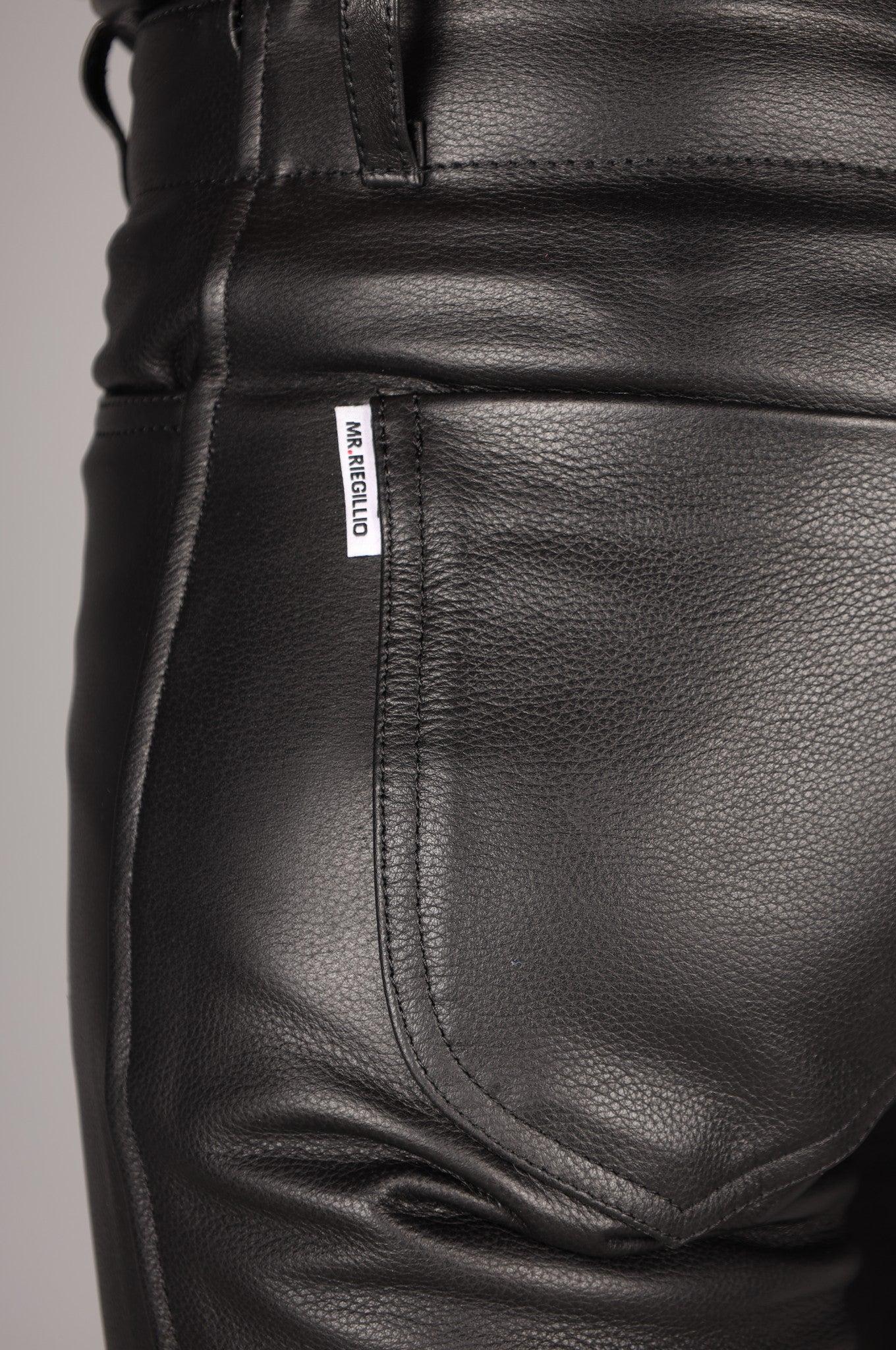 Leather Double Zip Pants at MR. Riegillio
