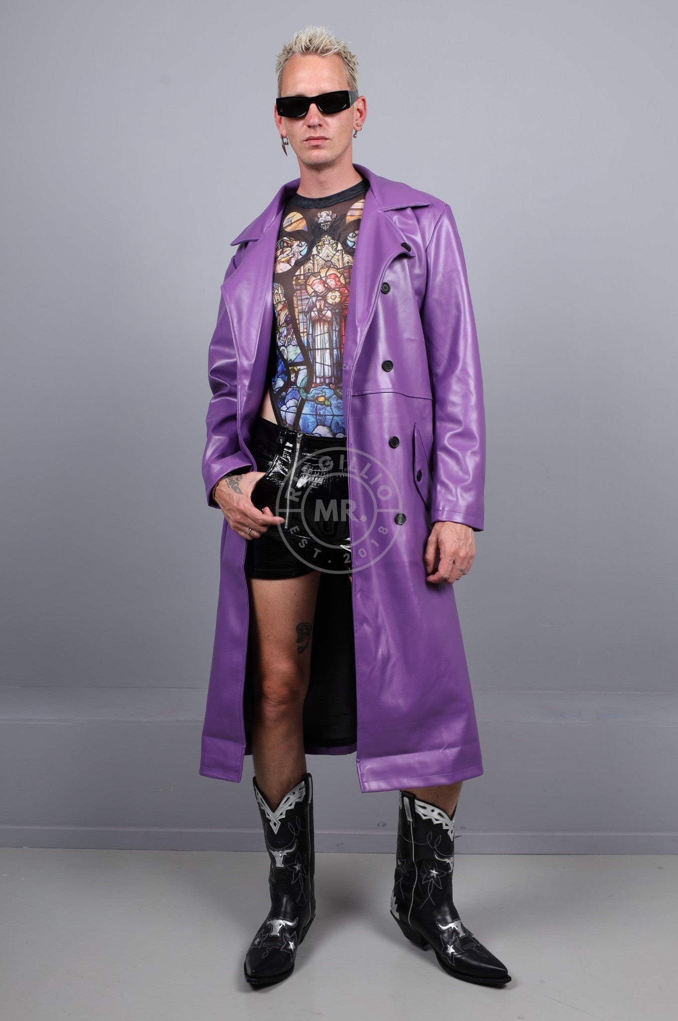 MR. Trench Coat - Neon Purple at MR. Riegillio