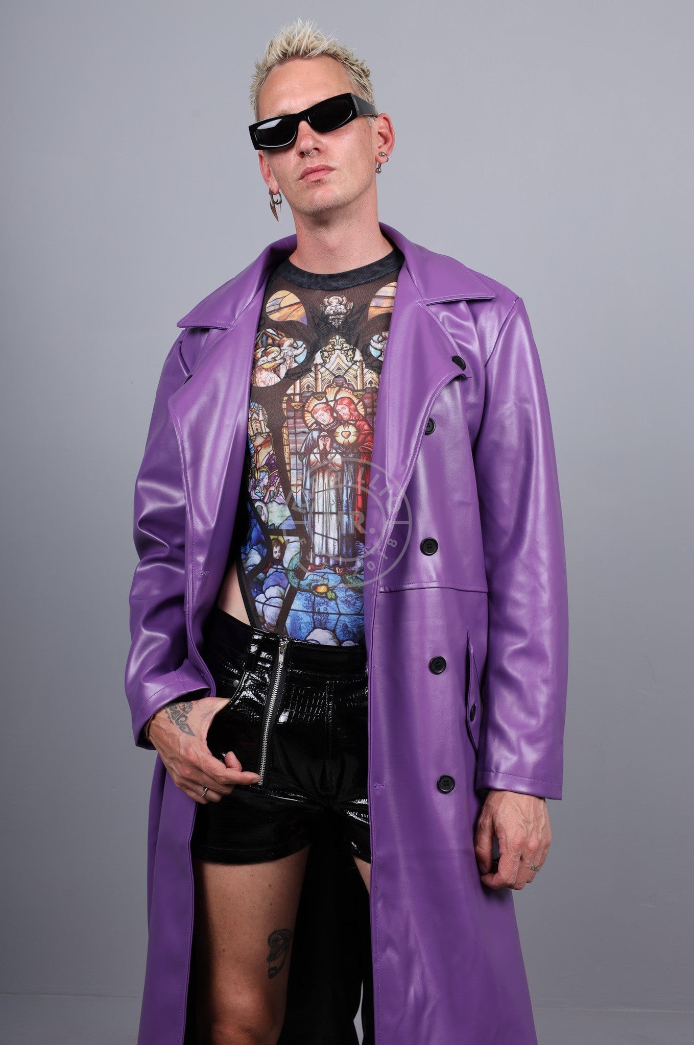 MR. Trench Coat - Neon Purple at MR. Riegillio