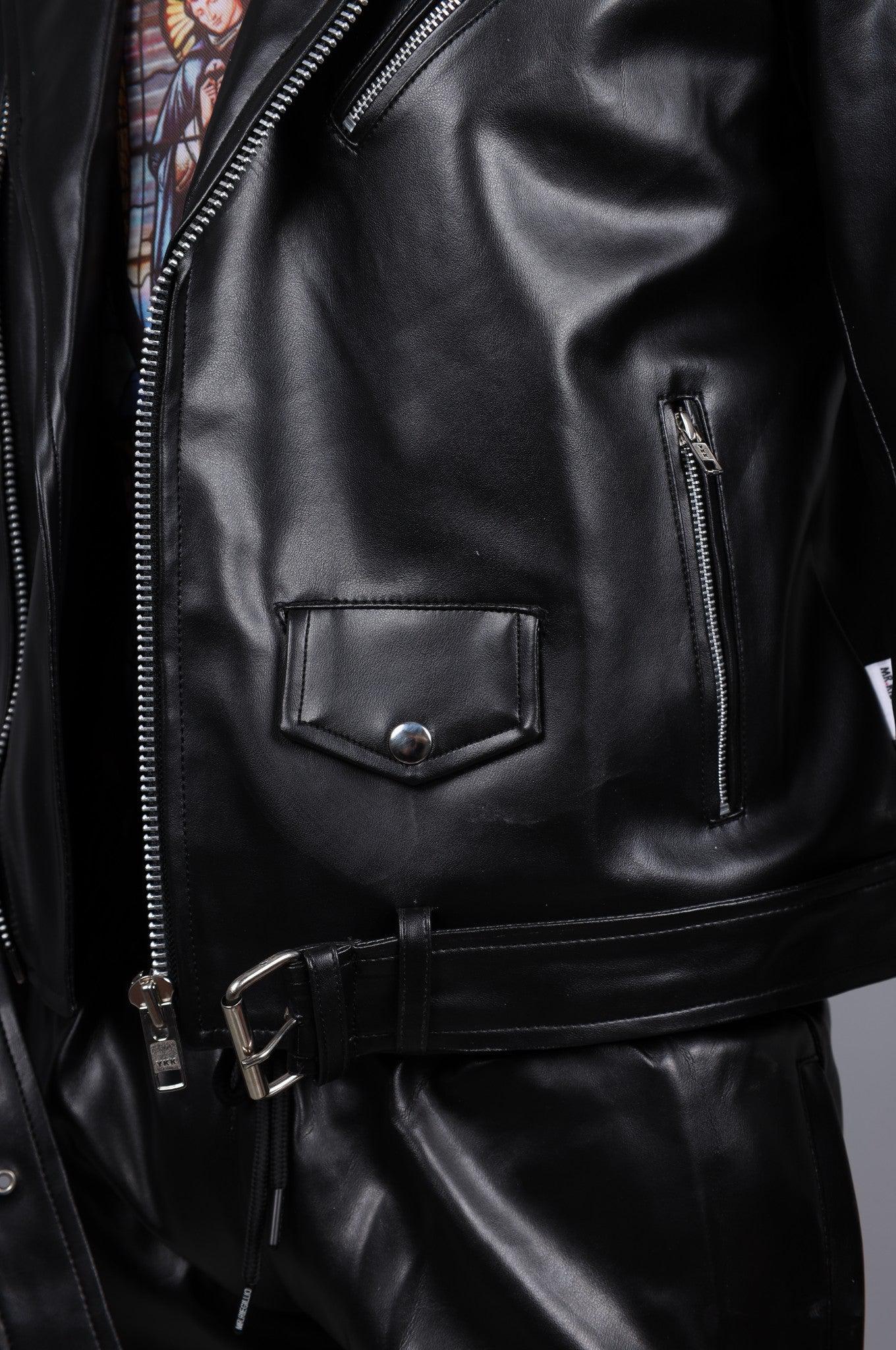 MR. Plain Brando Jacket - Black at MR. Riegillio