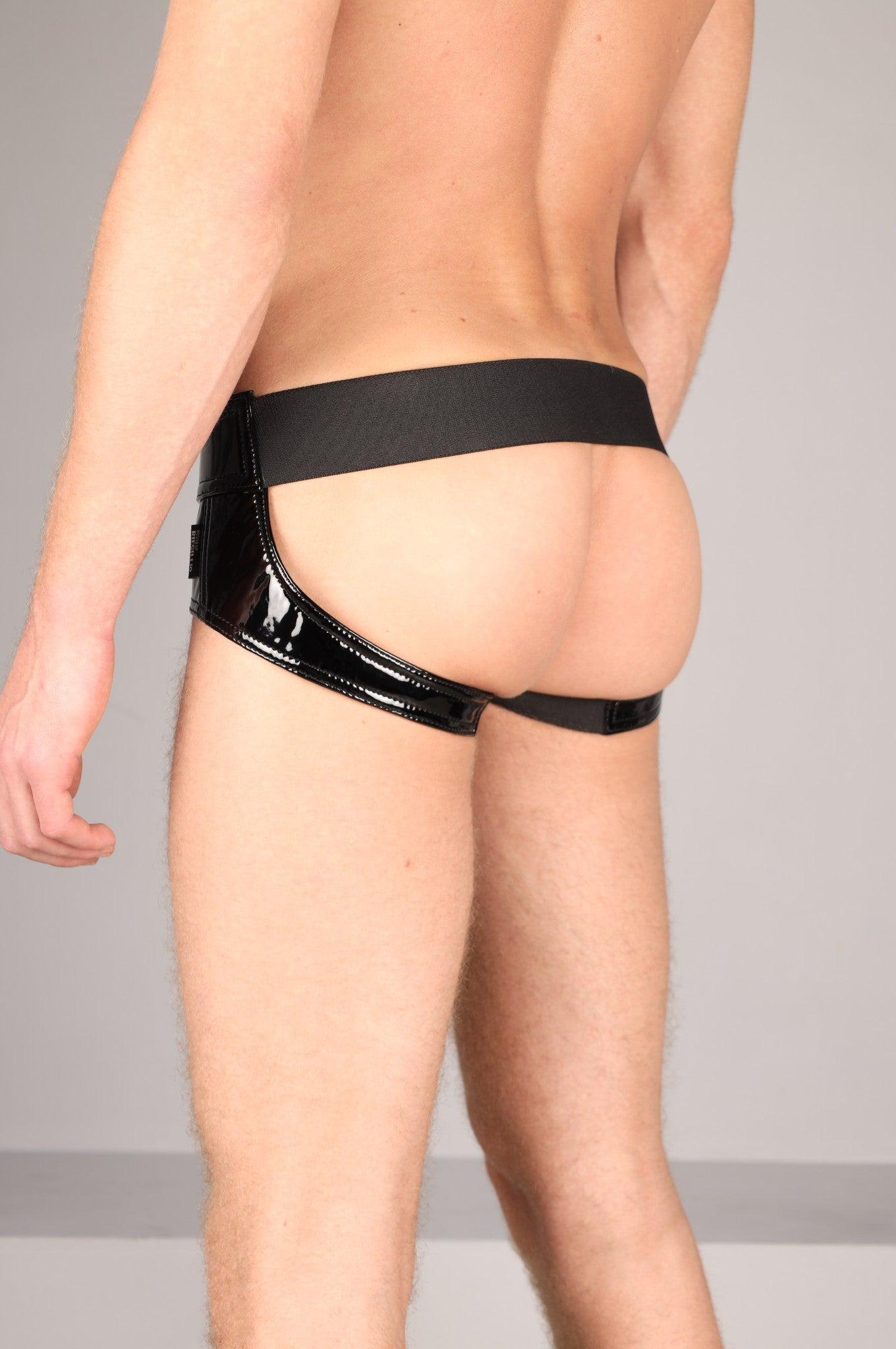 PVC Jockstrap - Full Black at MR. Riegillio